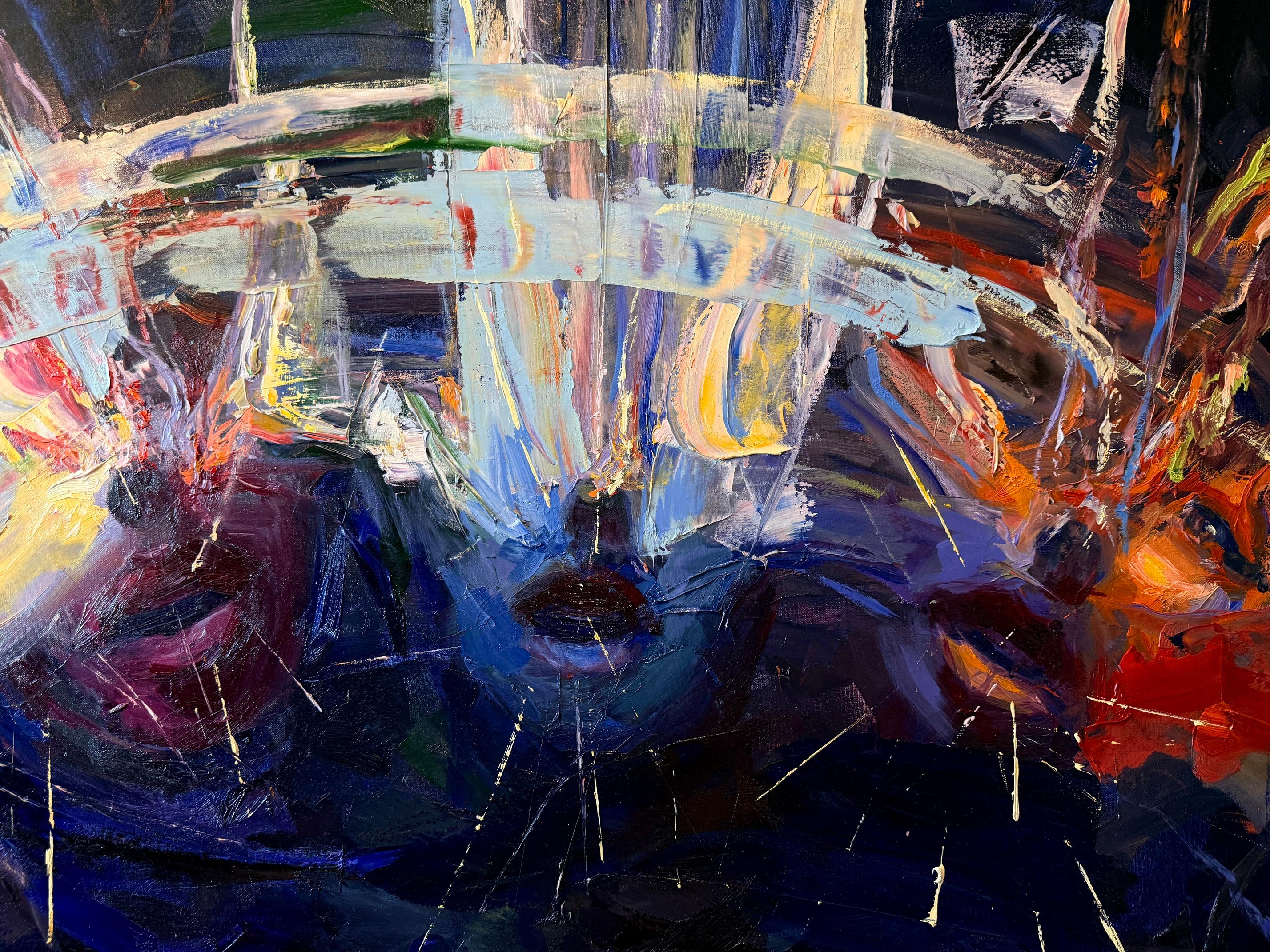 IMPULSSTURM (Schwarz), Abstract Painting, von Taia Akulova 