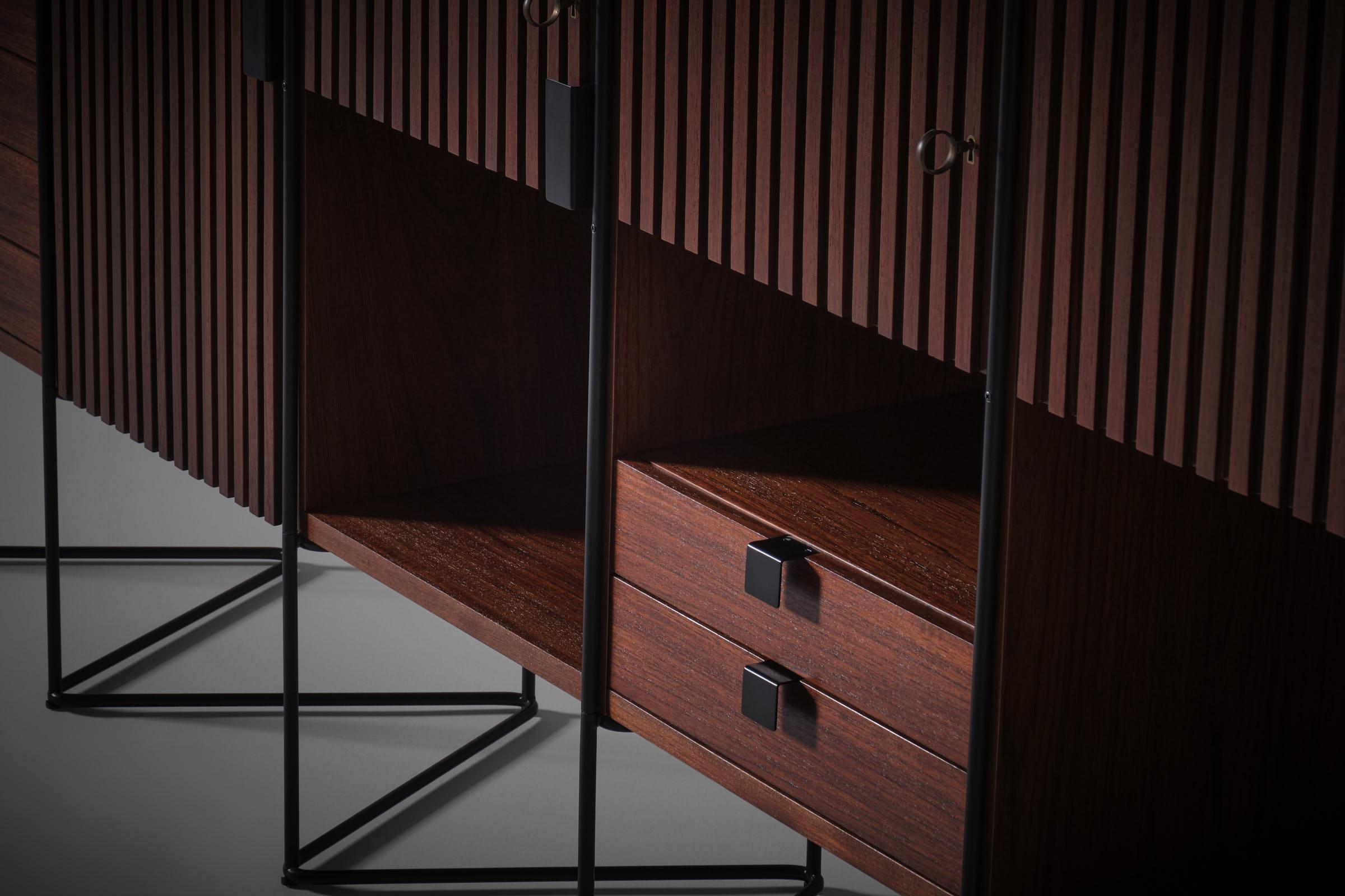 Taichiro Nakai Schrank für Permanente Mobili Cantù, Italien ca. 1955 (Moderne der Mitte des Jahrhunderts)