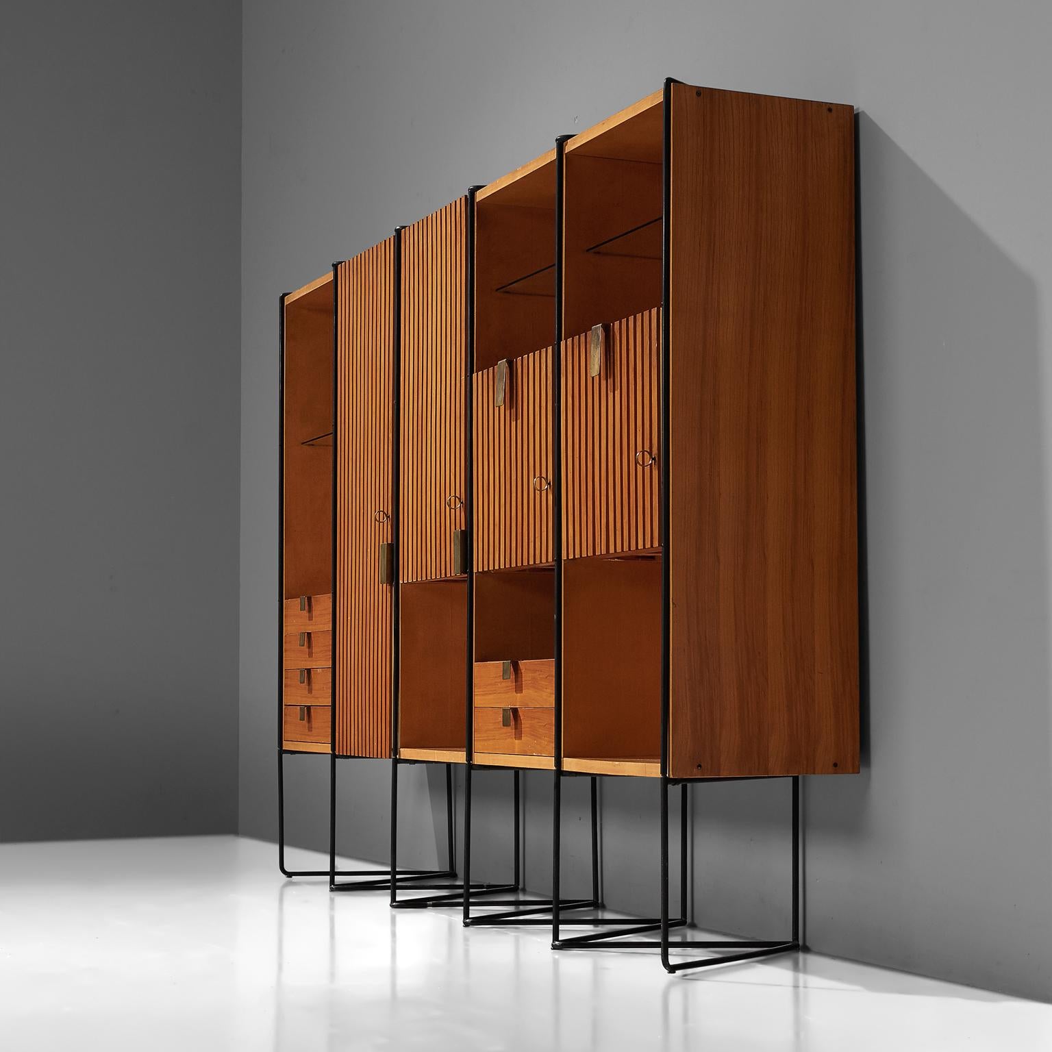 Metal Taichiro Nakai Cabinet in Maple and Mahogany
