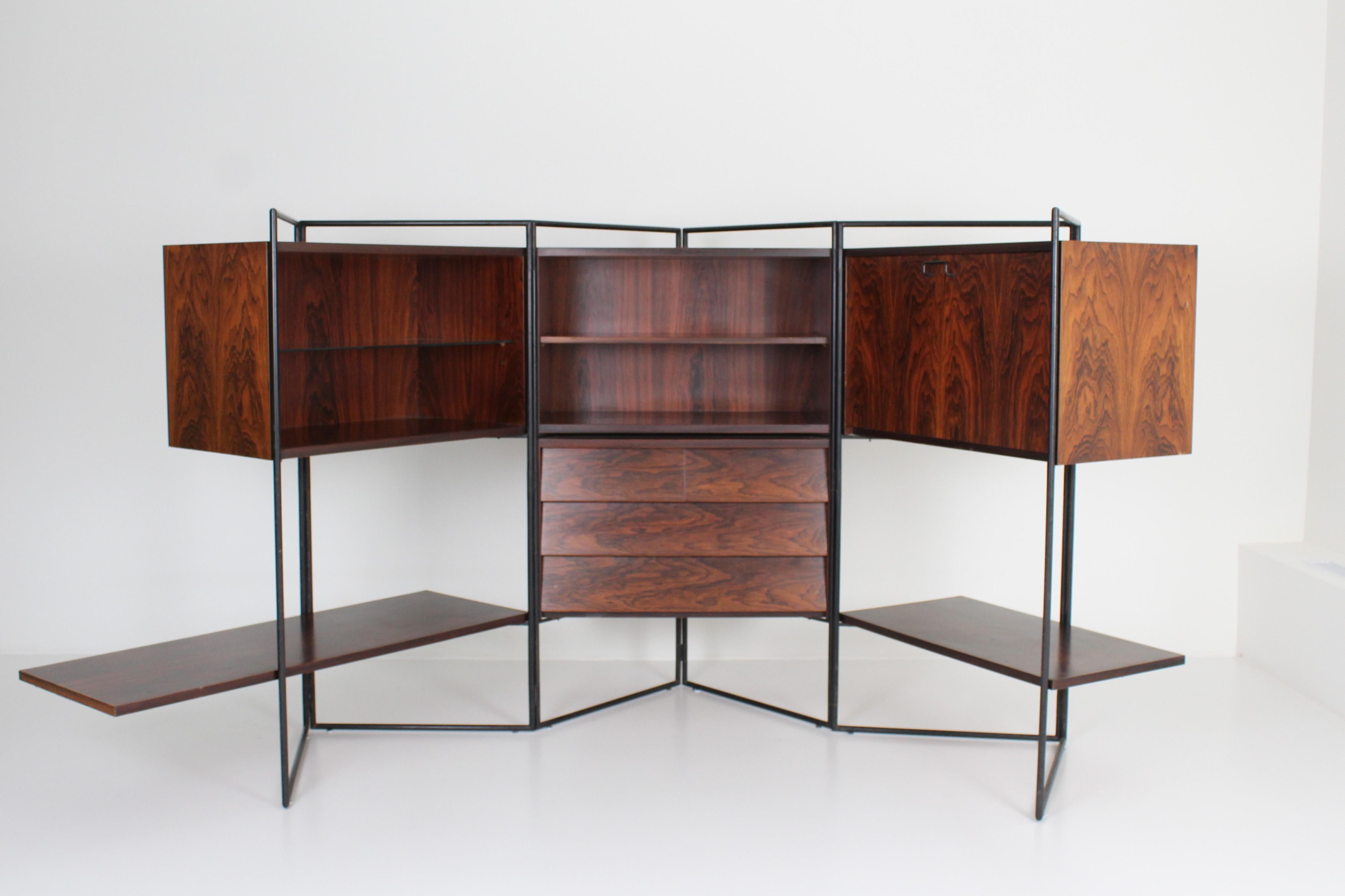 Taichiro Nakai for La Permanente Mobili Cantu 1953 adjustable cabinet For Sale 9