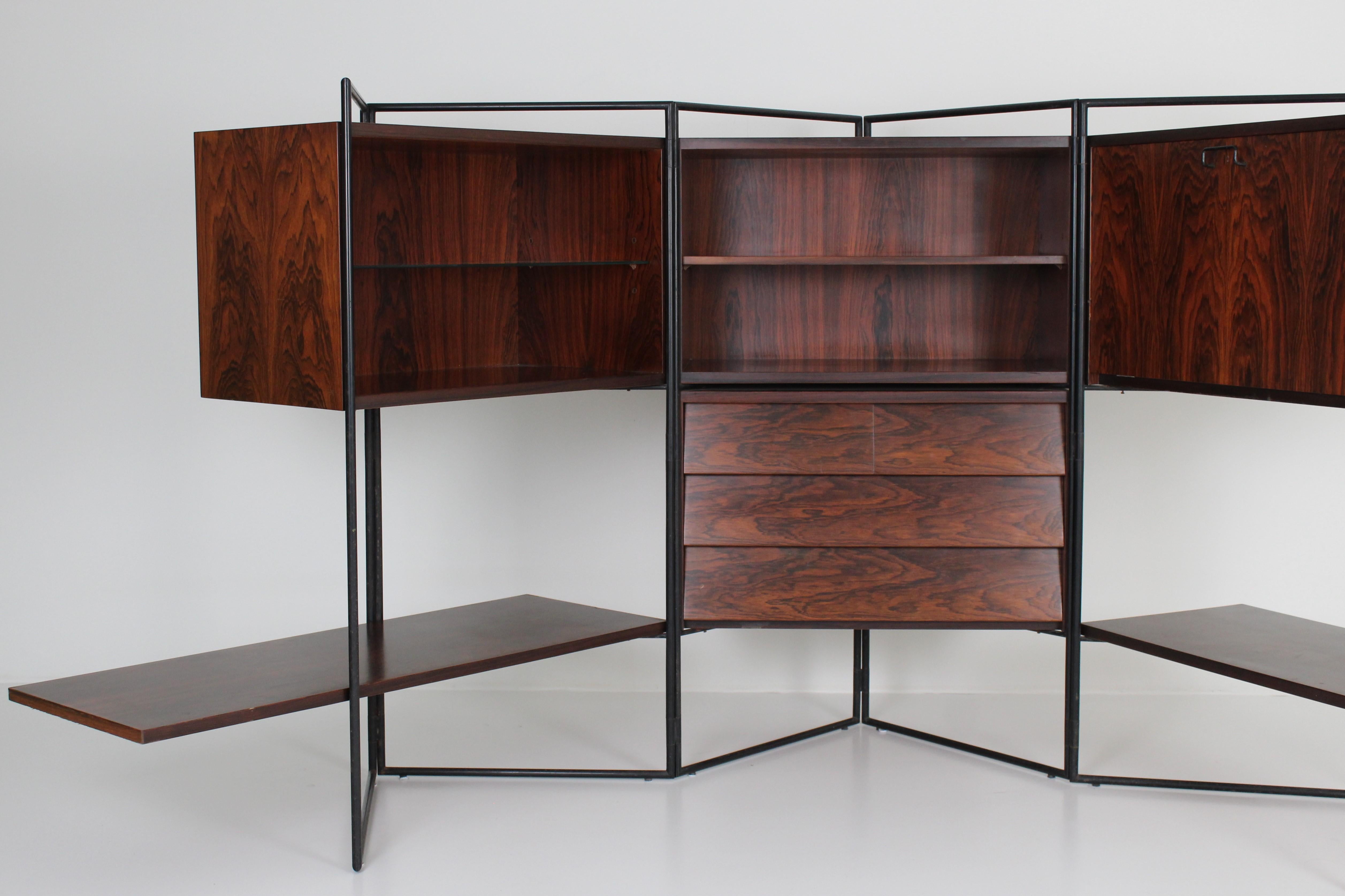 Taichiro Nakai for La Permanente Mobili Cantu 1953 adjustable cabinet For Sale 10