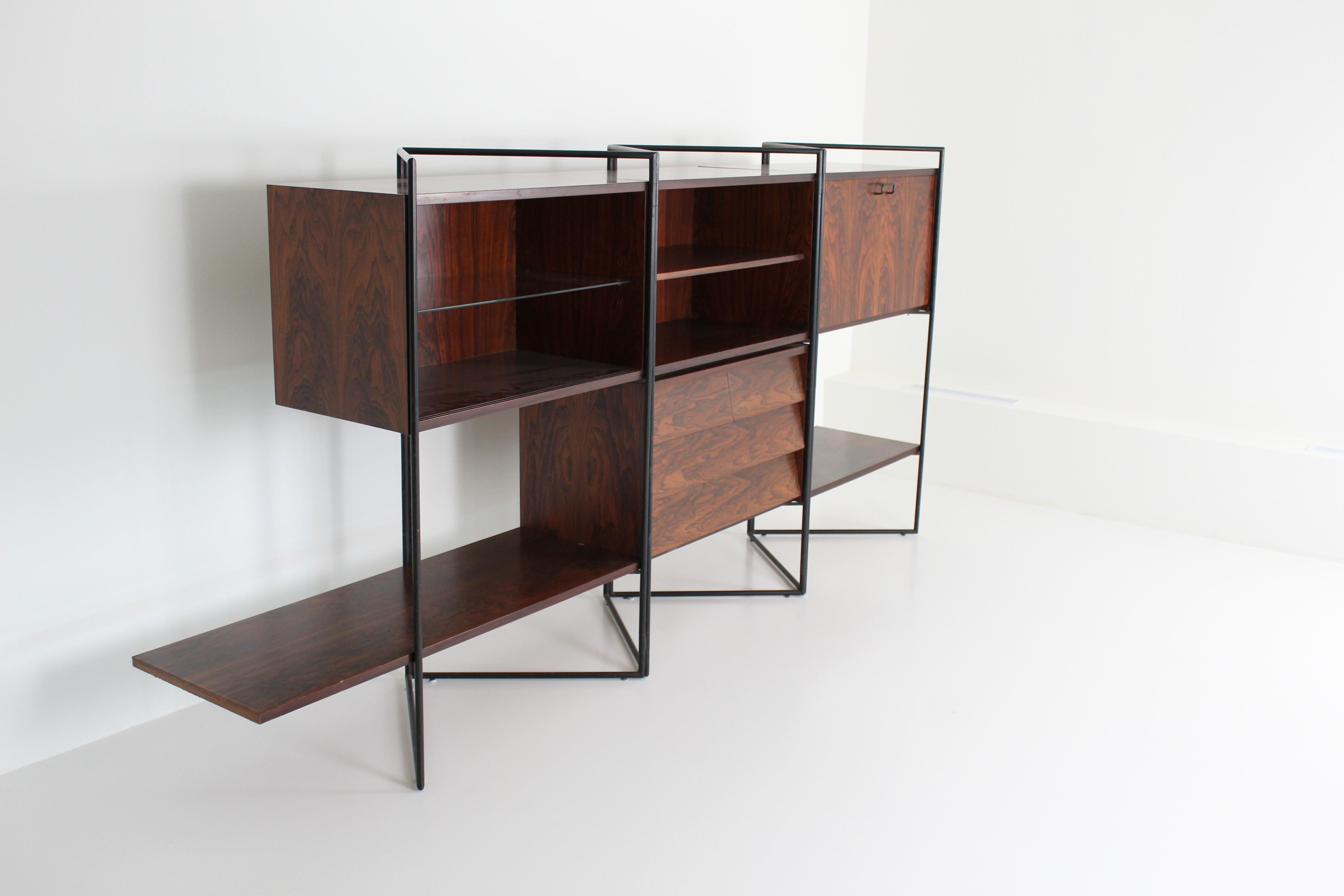 Taichiro Nakai for La Permanente Mobili Cantu 1953 adjustable cabinet For Sale 6