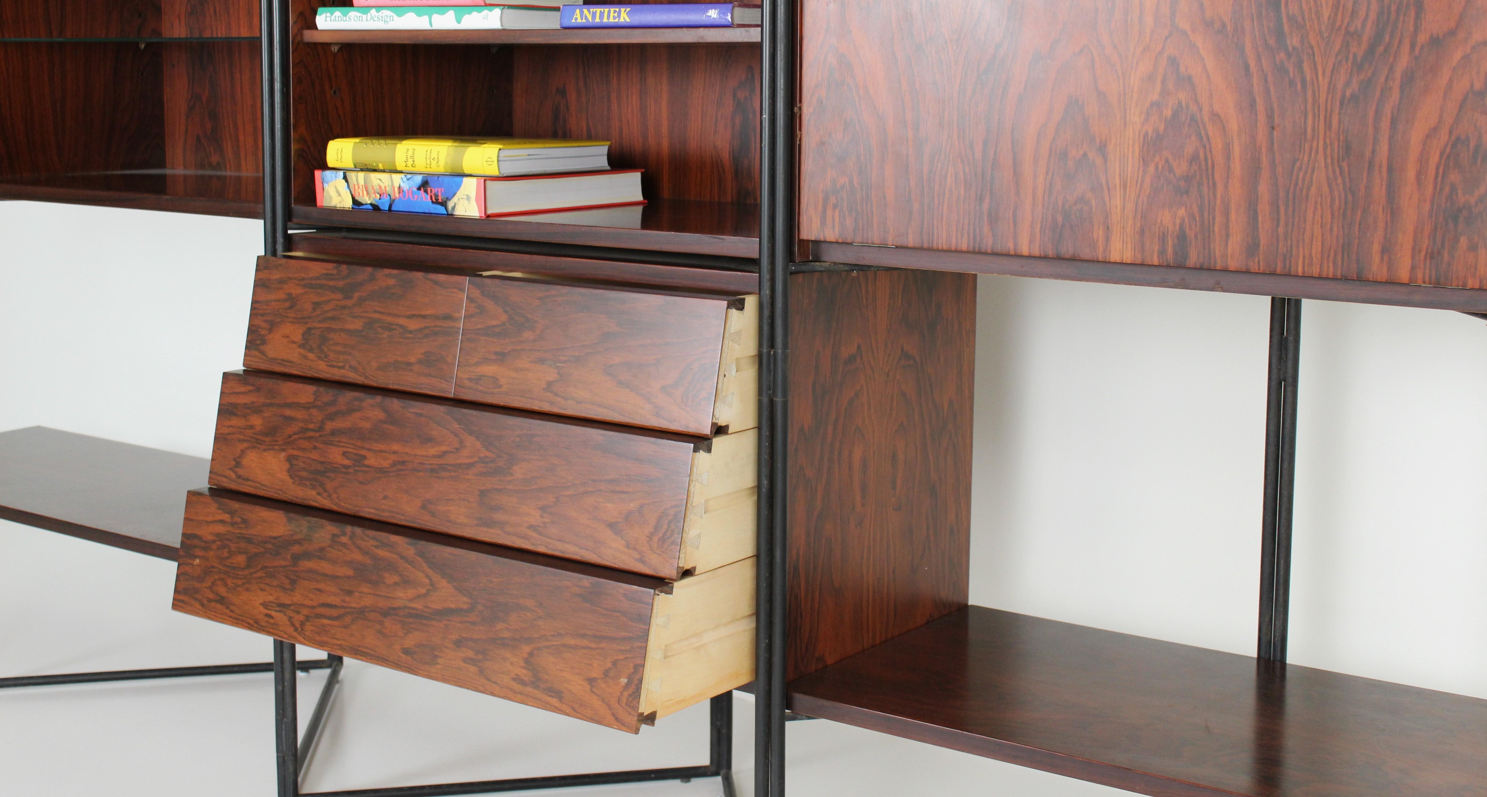 Taichiro Nakai for La Permanente Mobili Cantu 1953 adjustable cabinet For Sale 5