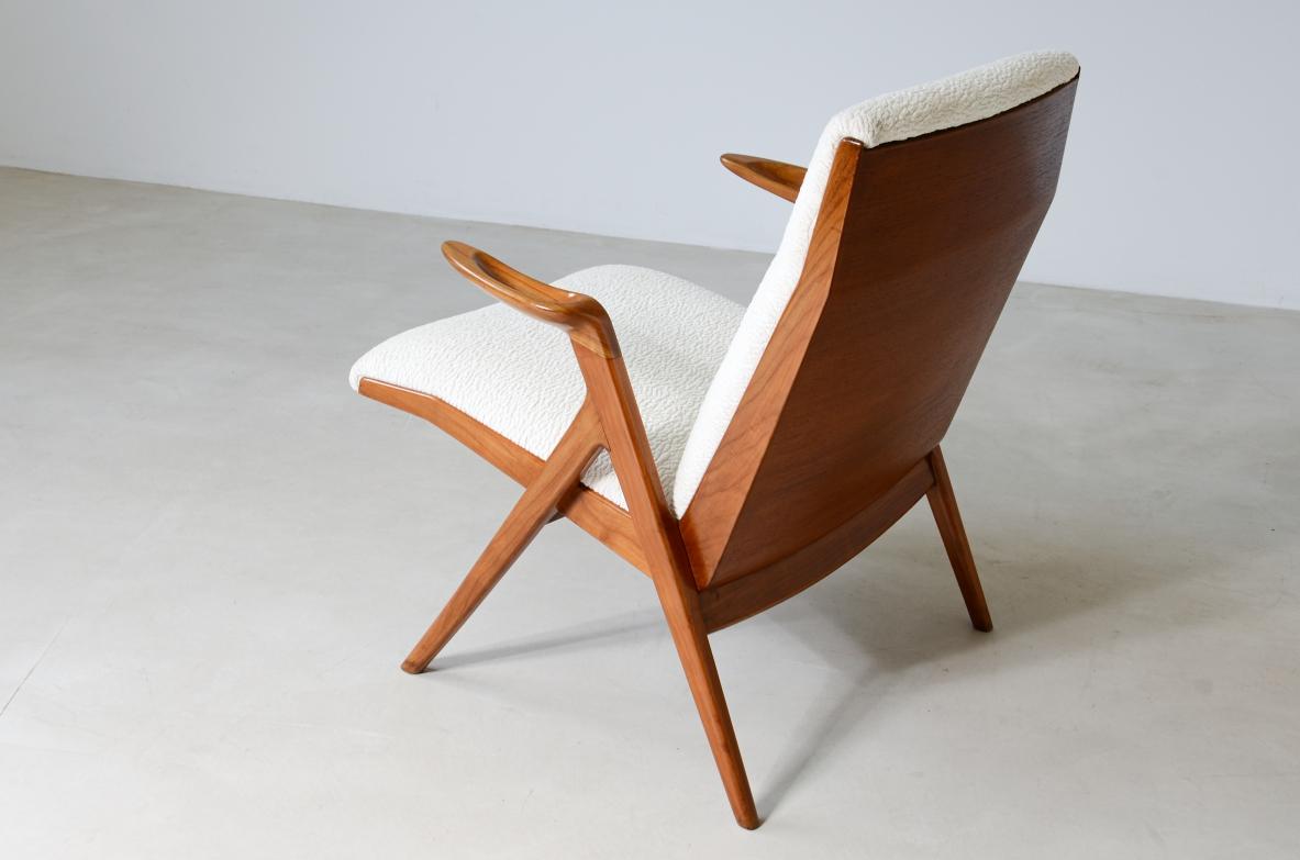 Taichiro Nakai Rare pair of armchairs in cherry wood In Excellent Condition For Sale In Milano, IT