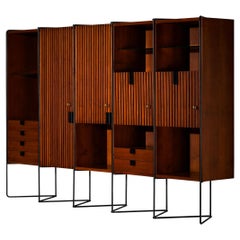 Taichiro Nakay pour La Permanente Mobili Cantù Armoire murale en teck
