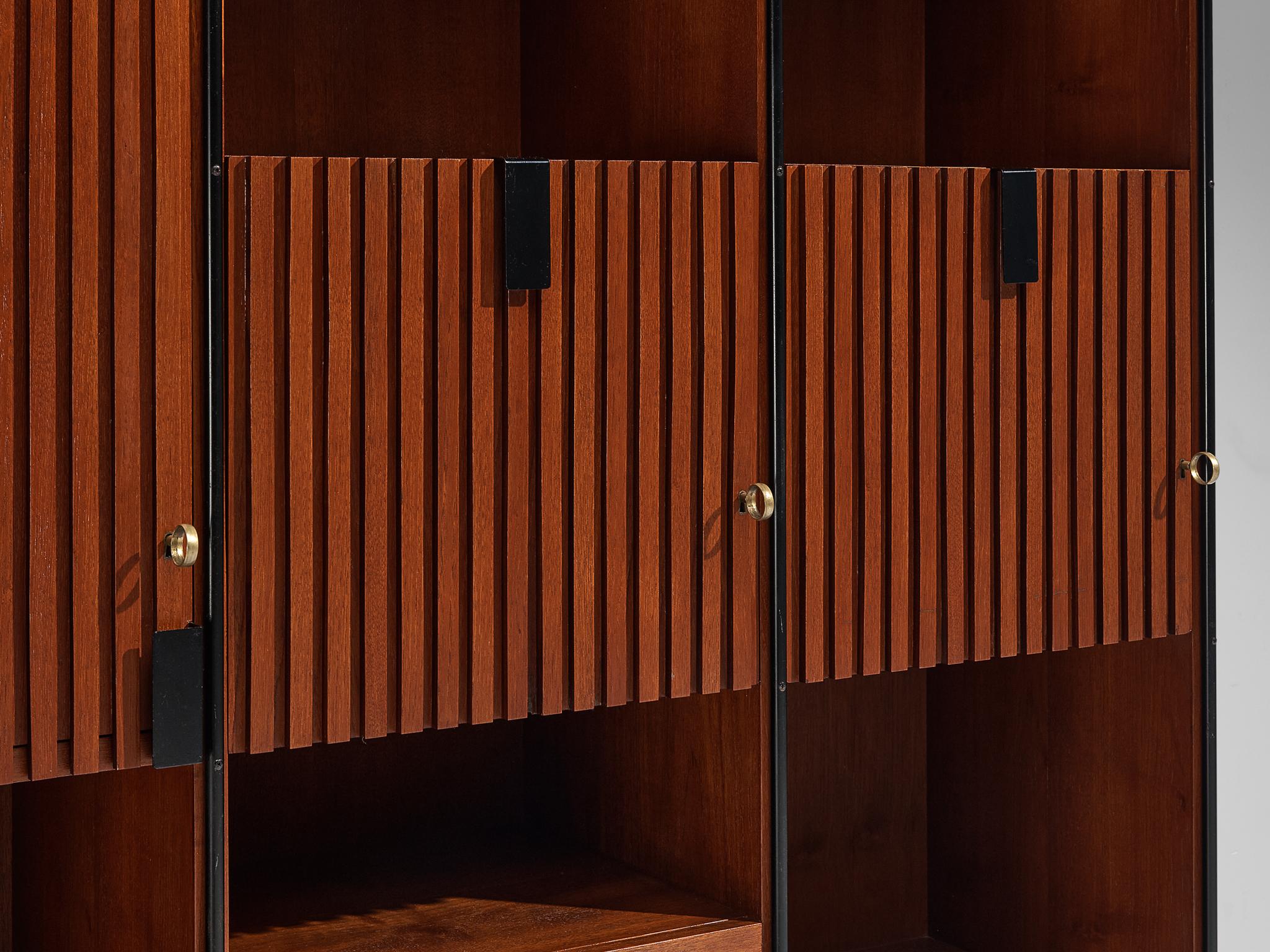 Taichiro Nakay for La Permanente Mobili Wall Cabinet in Teak In Good Condition In Waalwijk, NL