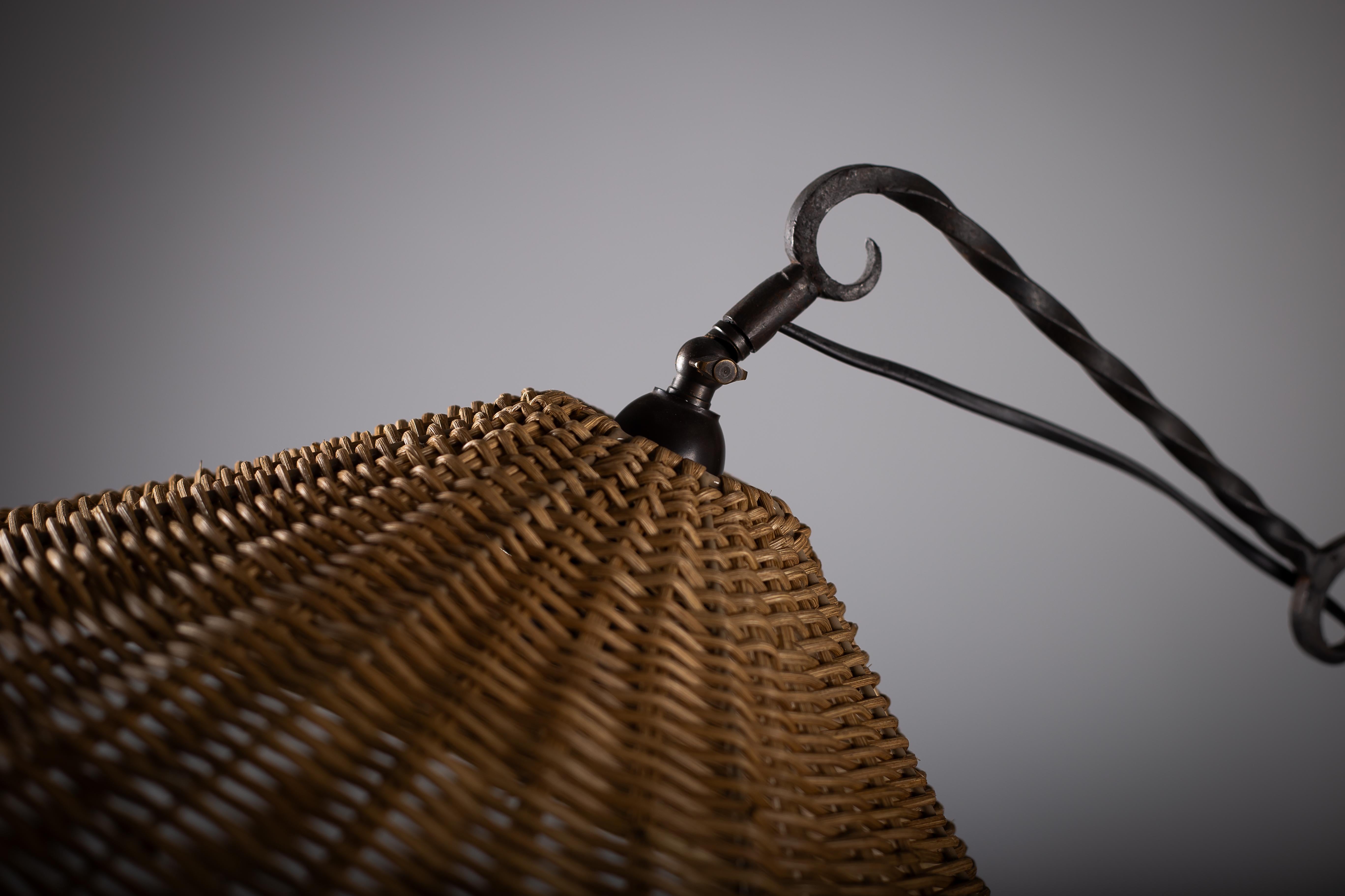 20th Century Taidetakomo Antti Hakkarainen, Finnish 1930s Wrought Iron Floor Lamp For Sale