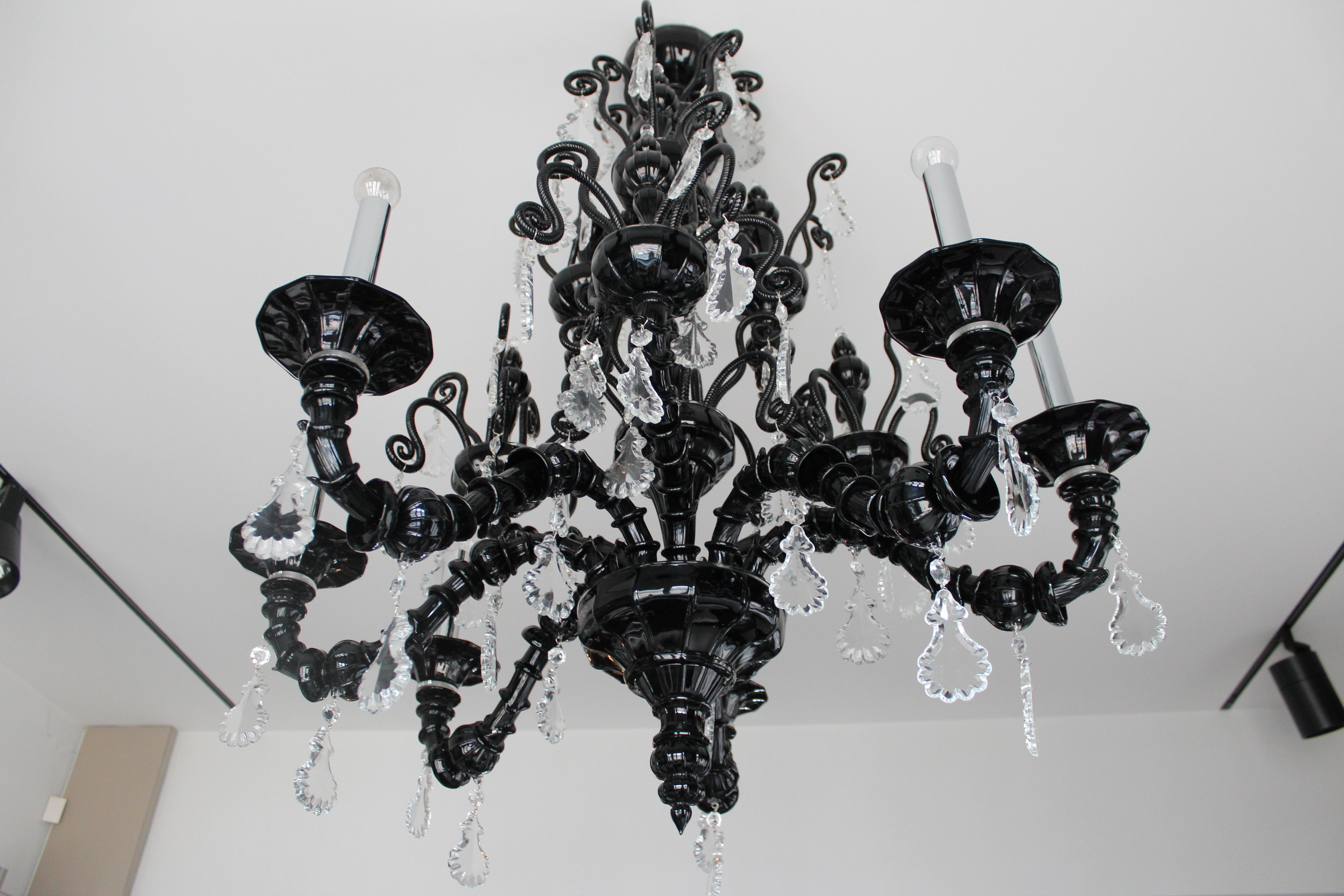 TAIF 535/06 Eight Italian Crystal Chandeliers by Barovier&Toso 8
