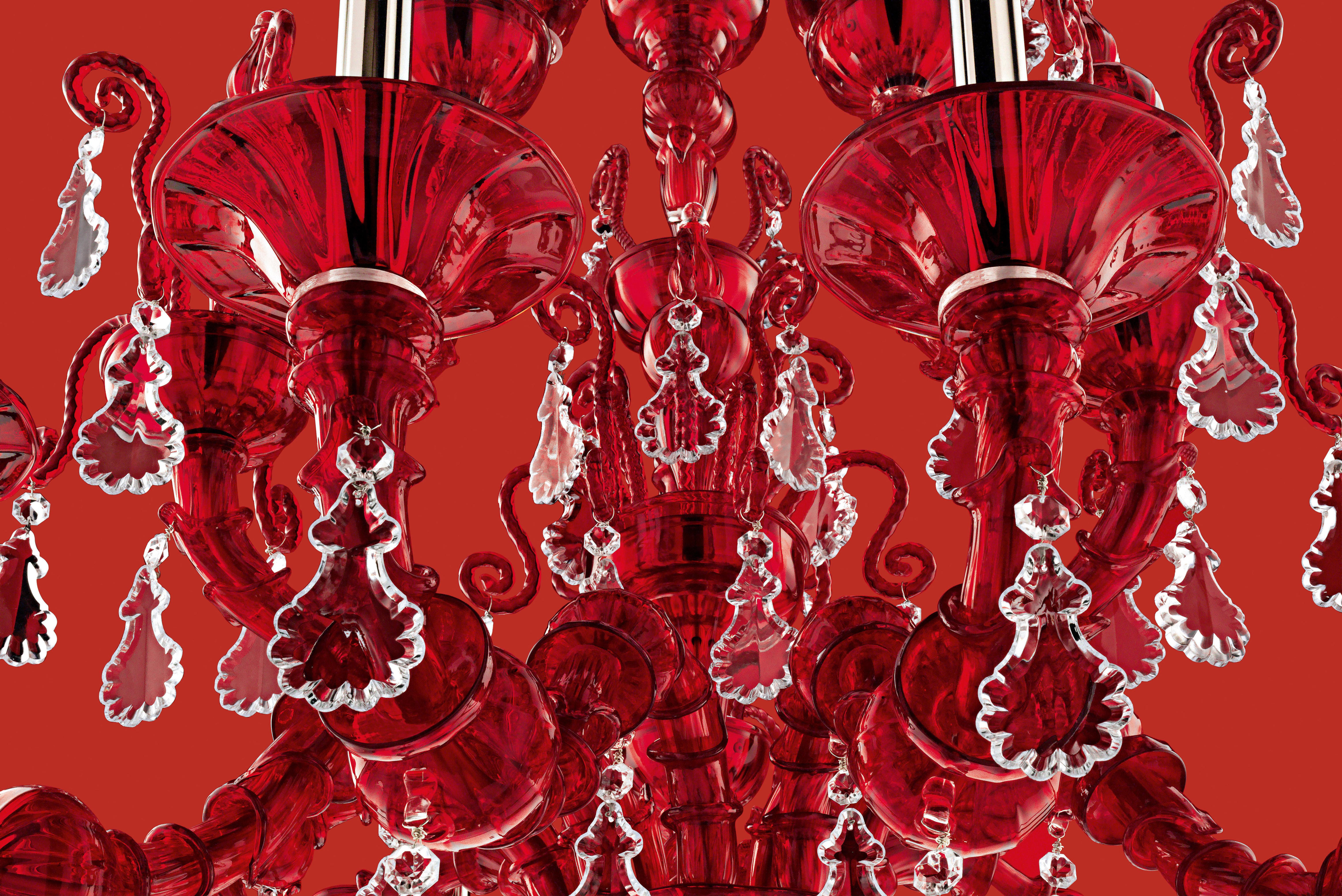 Taif 5350 09 Chandelier in Glass with Chrome, by Barovier&Toso 39