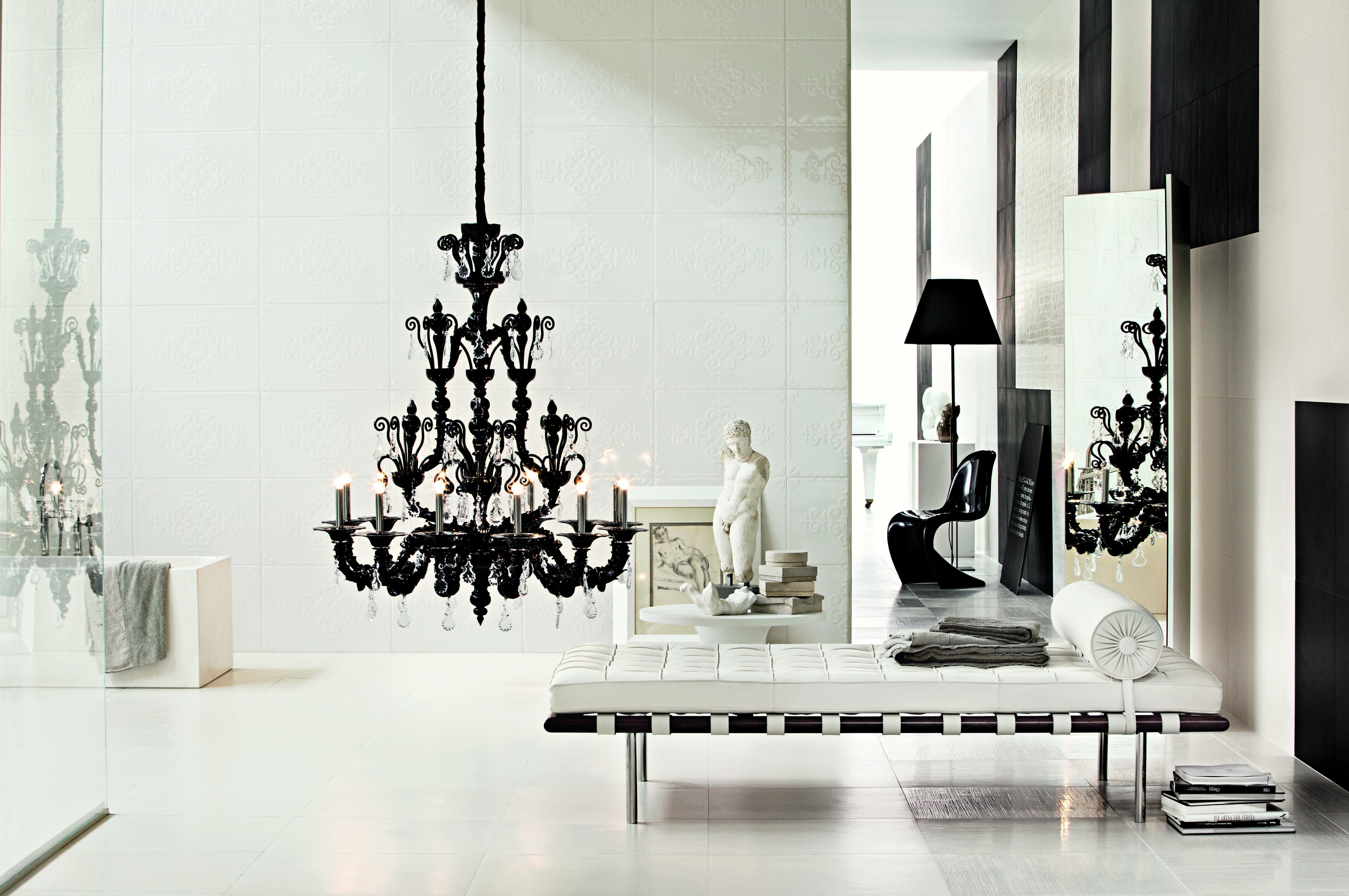 Taif 5350 12 Chandelier in Glass with Chrome, by Barovier&Toso 15