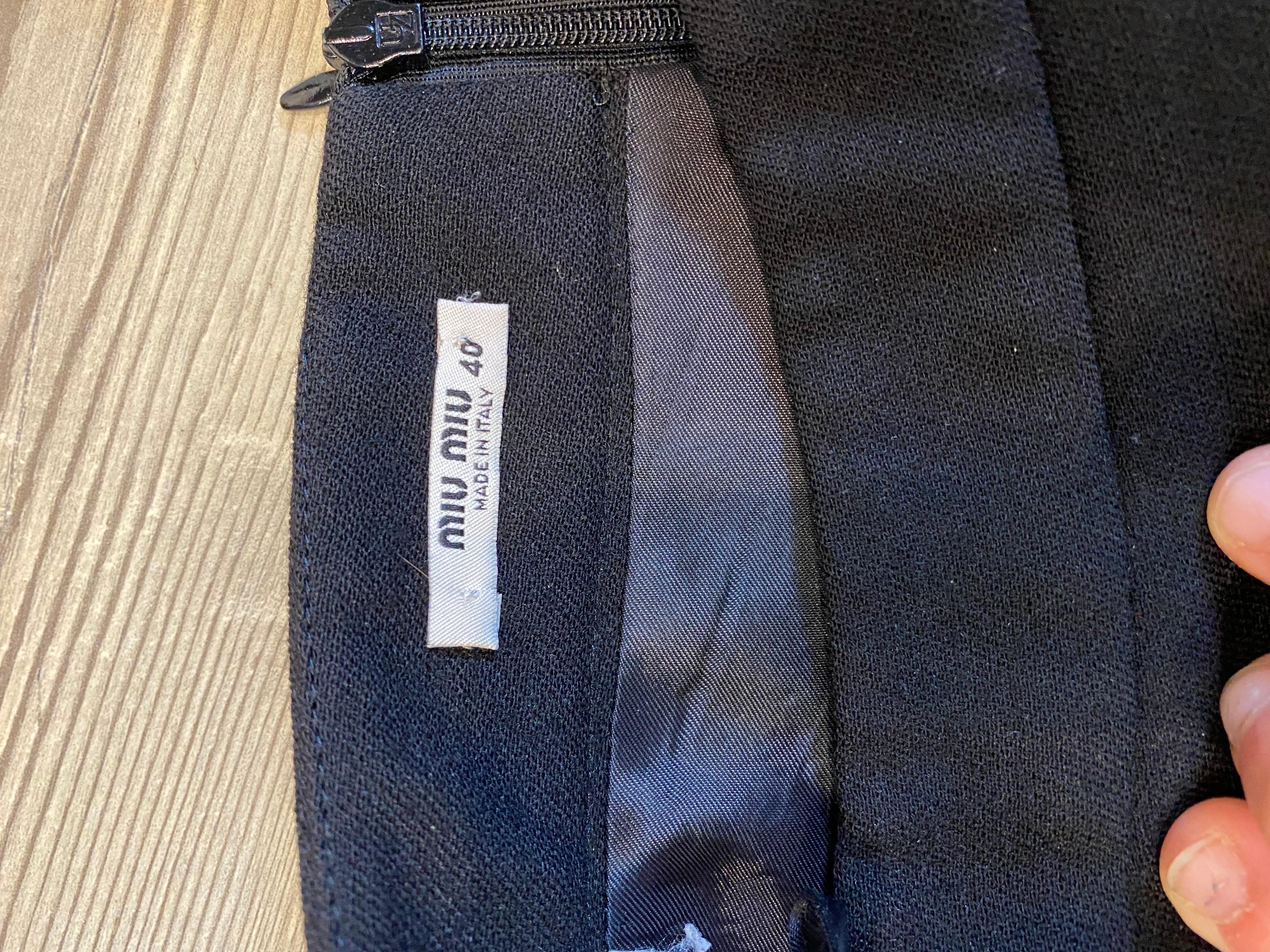 Tailleur Miu Miu nero in vendita 7