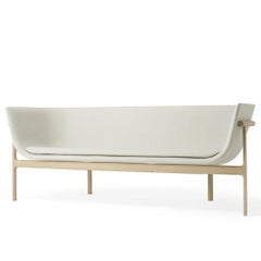 Tailor Lounge Sofa, Natural Oak Frame with Light Grey Fabric