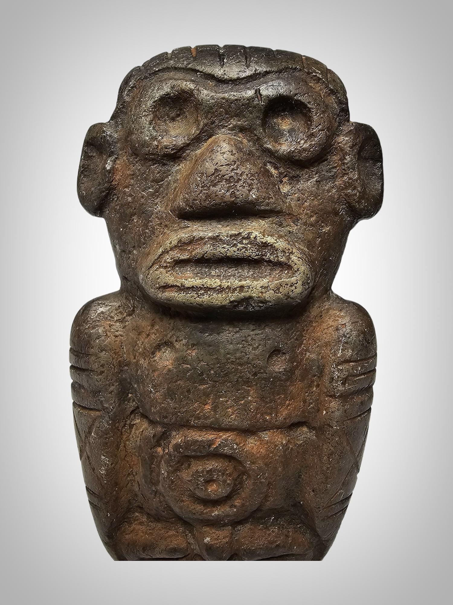 18th Century and Earlier Taino Stone Zemi  Deity SCULPTURE For Sale