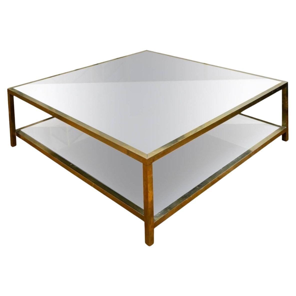 Tainted mirror coffee table At Cost Price For Sale