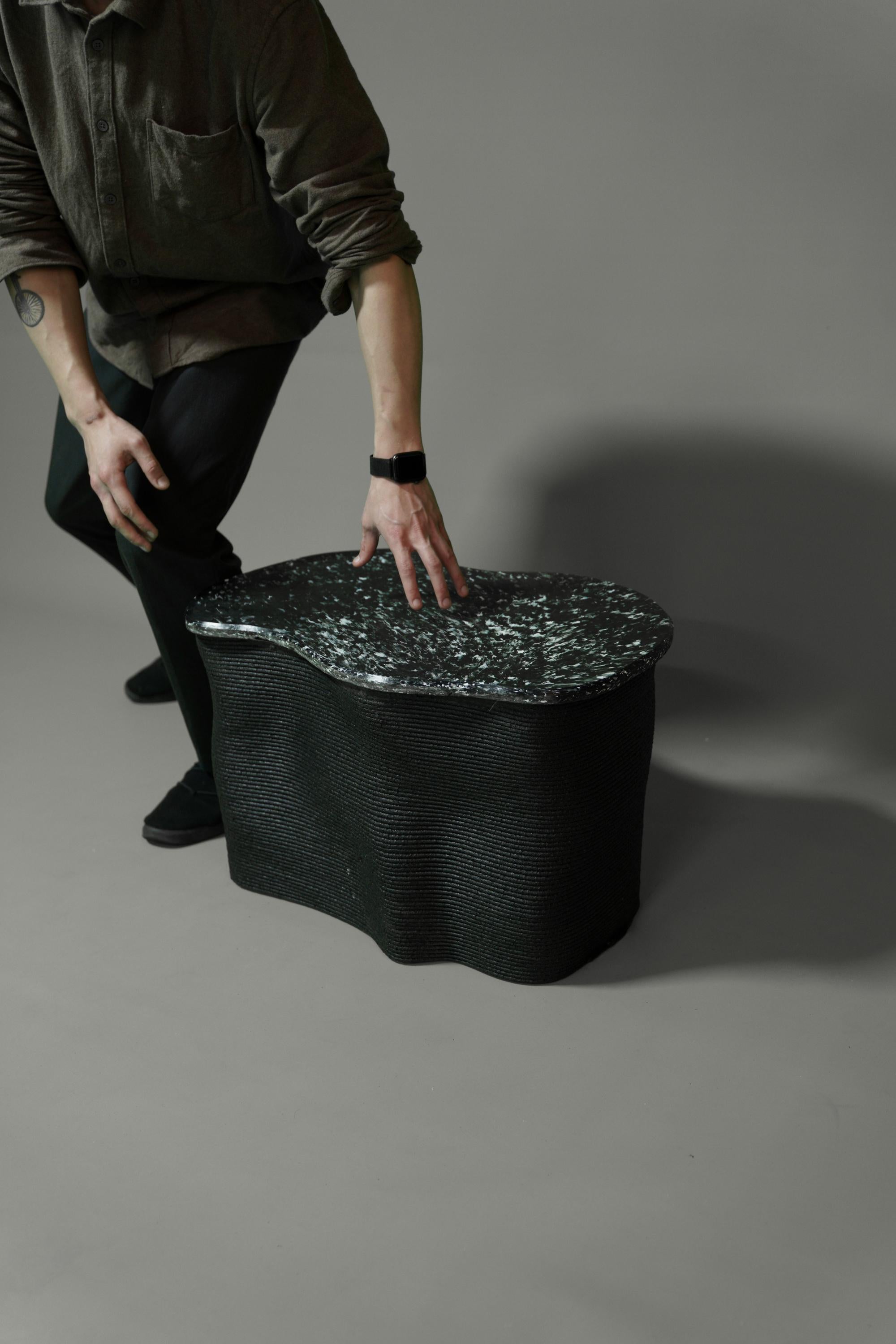 Plastic Taisan Bench designed by Lowlit Collective, Double For Sale