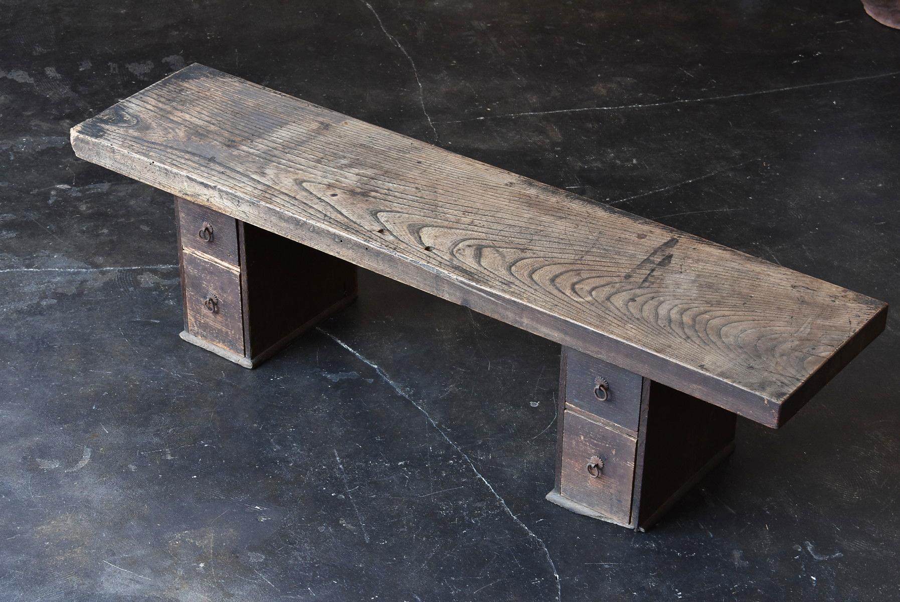 Woodwork Taisho Era-Early Showa Era Japanese Antique Craftsman's Work Table /Coffee Table