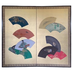 Taisho Golden Fan Screen