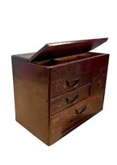 Taisho Japanese Miniature Tansu, Haribako, Presentation Box.