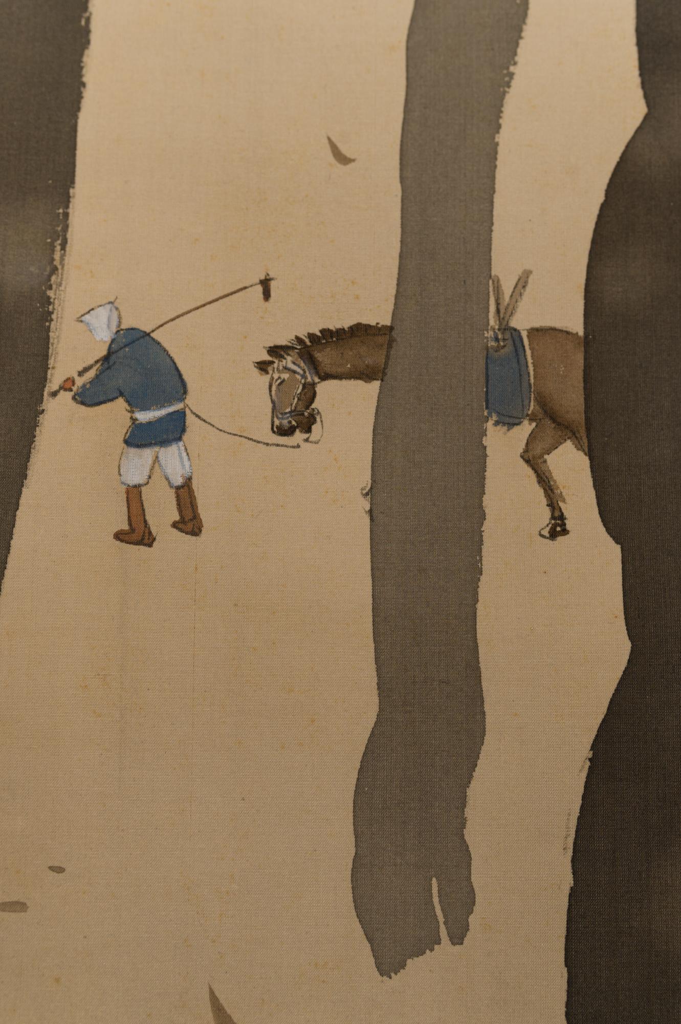20th Century Taisho Period Scroll of Winter Trees