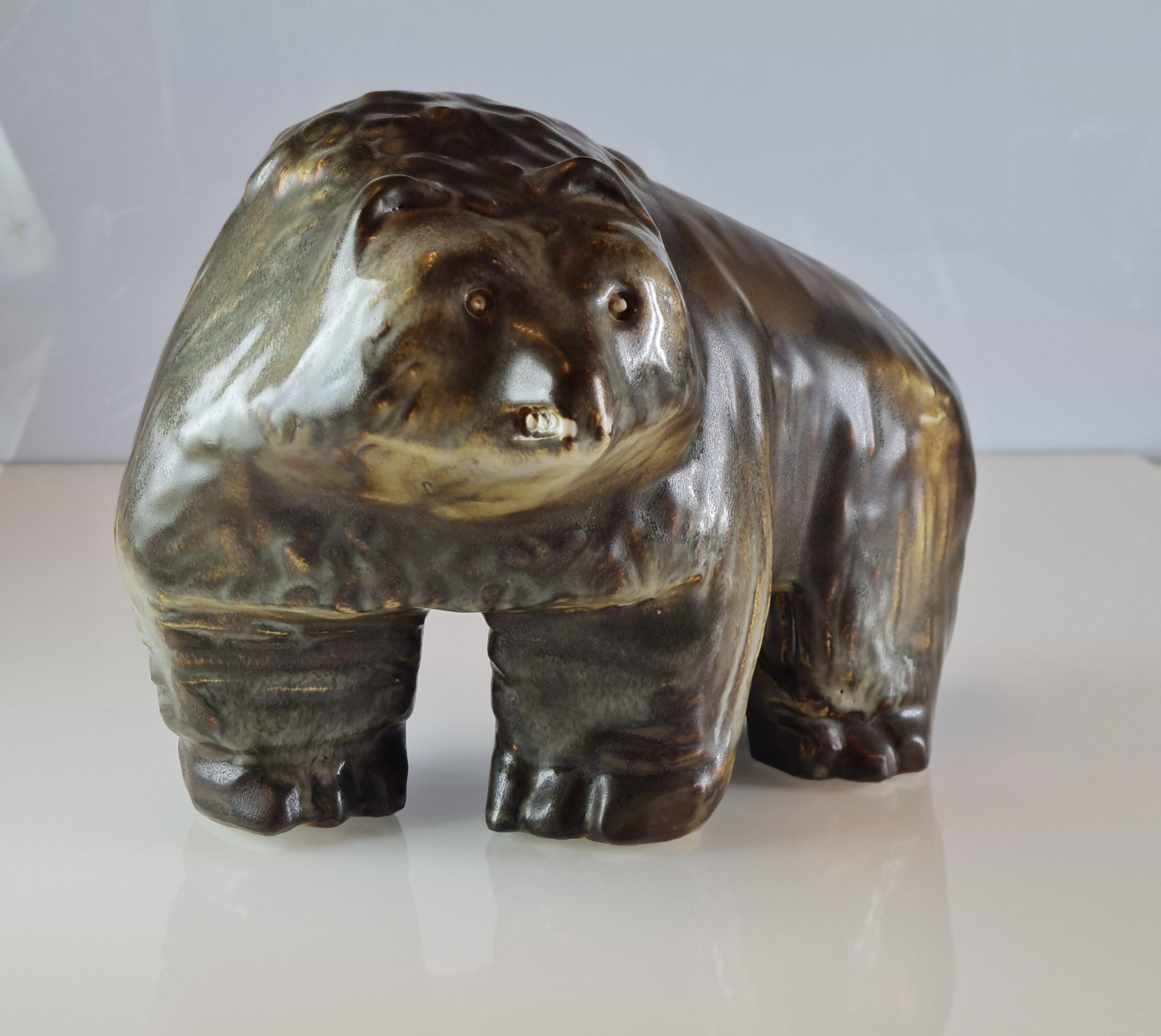 ceramic bear statue