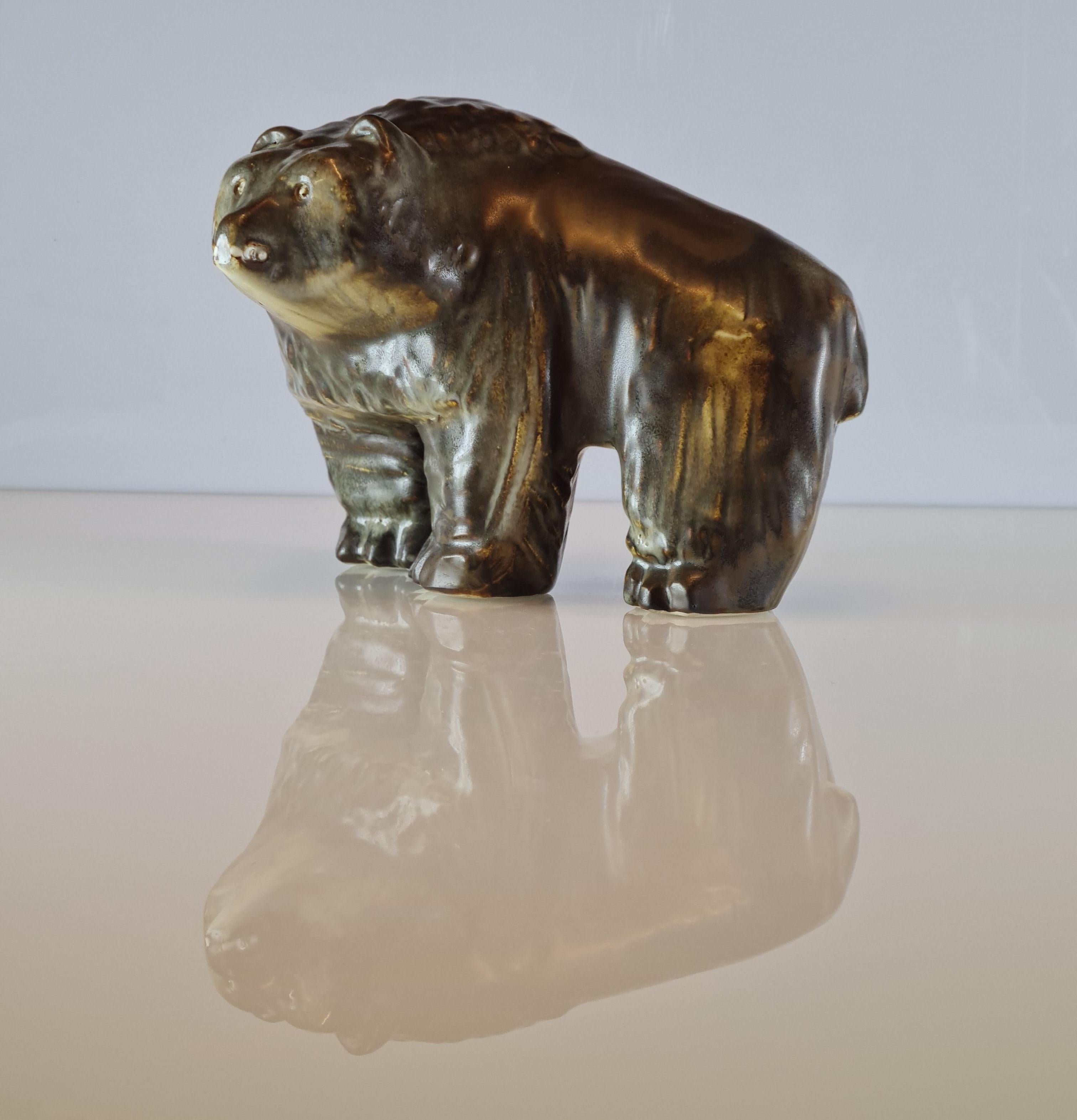 Taisto Kaasinen Large Ceramic Bear, Arabia 1