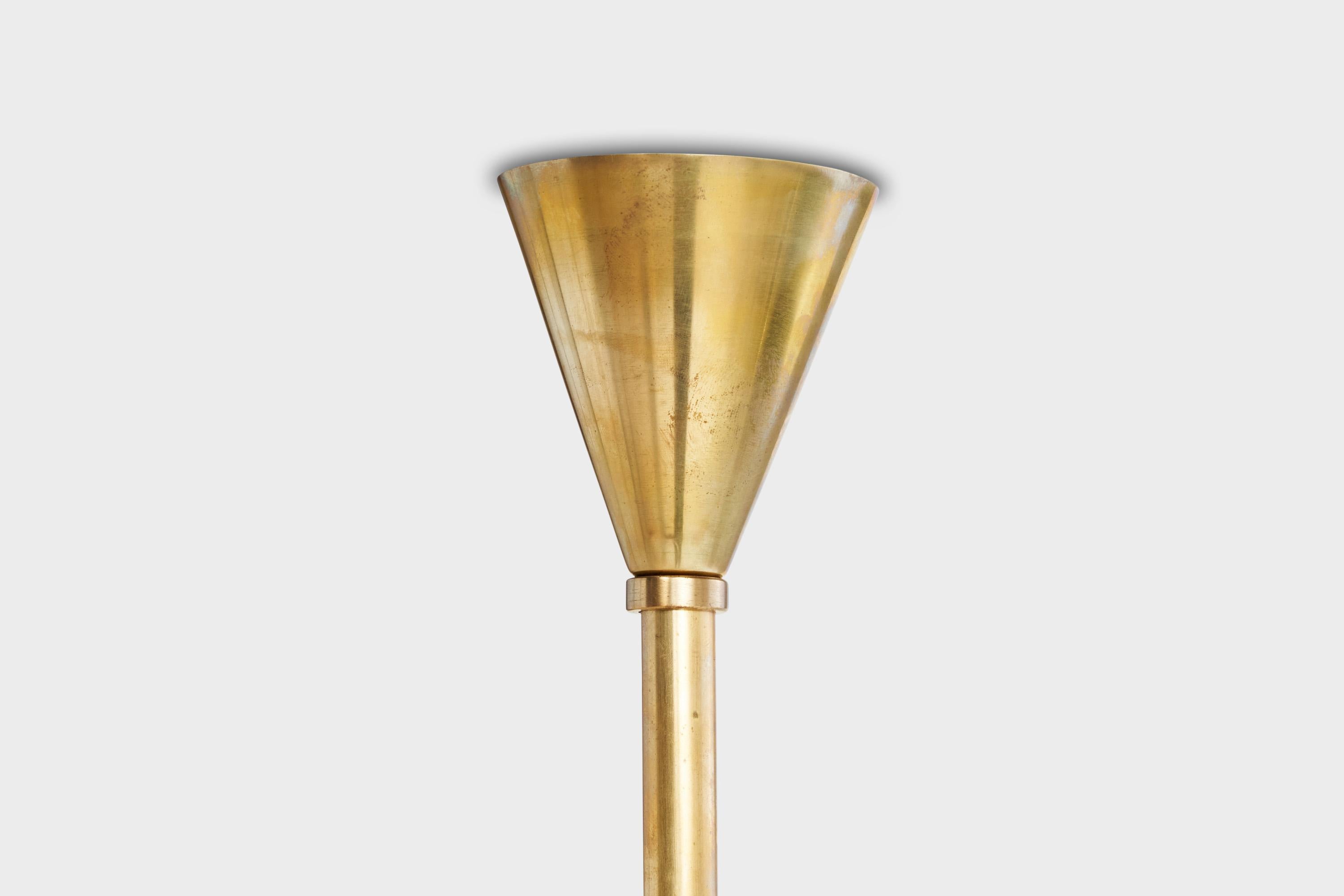 Taito Oy, Lampadario, Ottone, Finlandia, anni '30 in vendita 7