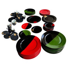 TAITU Milano 62-pc Italian Mix Pattern San Marco Intermezzo Dinnerware Set