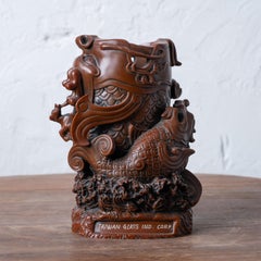 Taiwan Glass Carp Vase