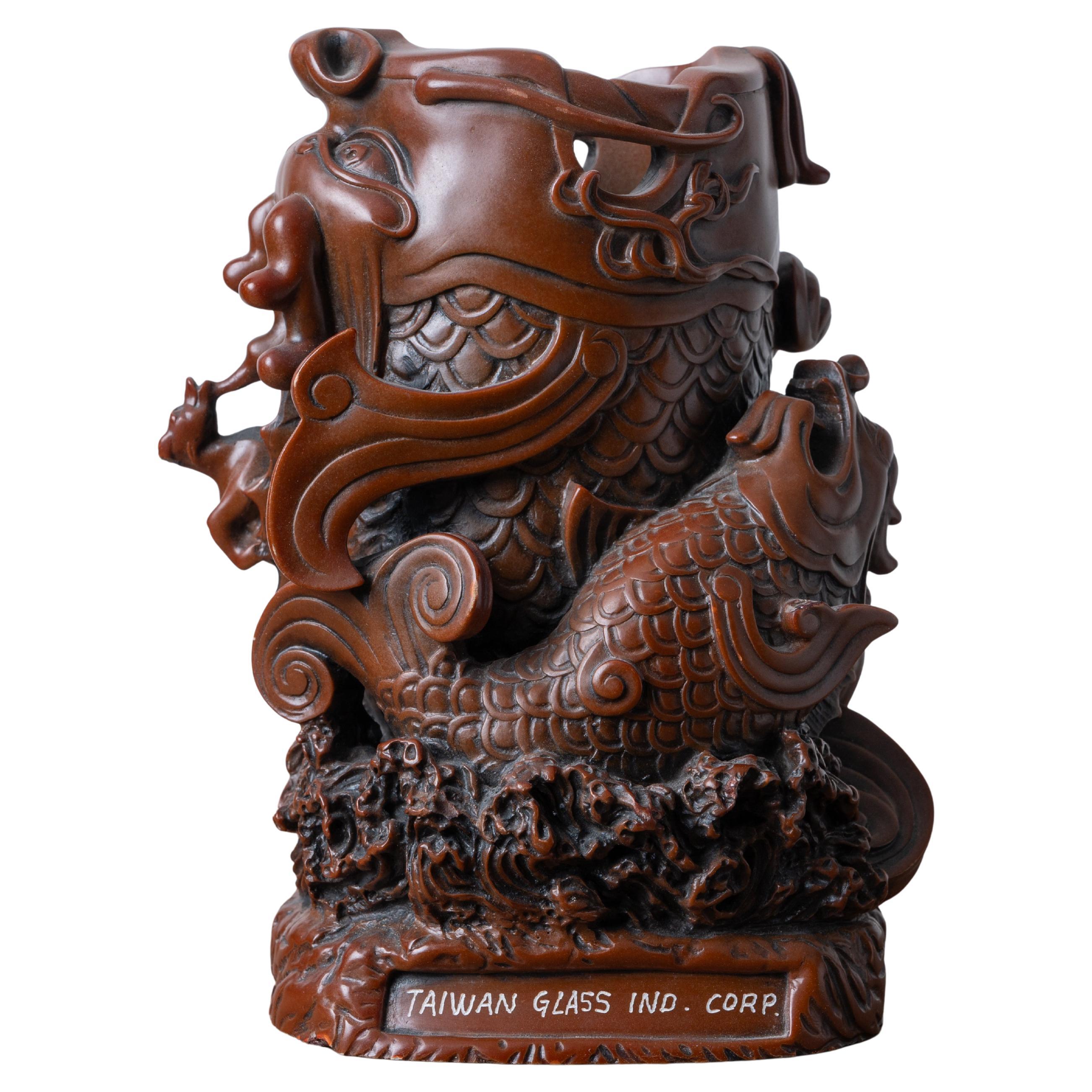 Vaso per carpe in vetro di Taiwan in vendita