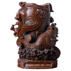 Jarrón de cristal para carpas de Taiwán