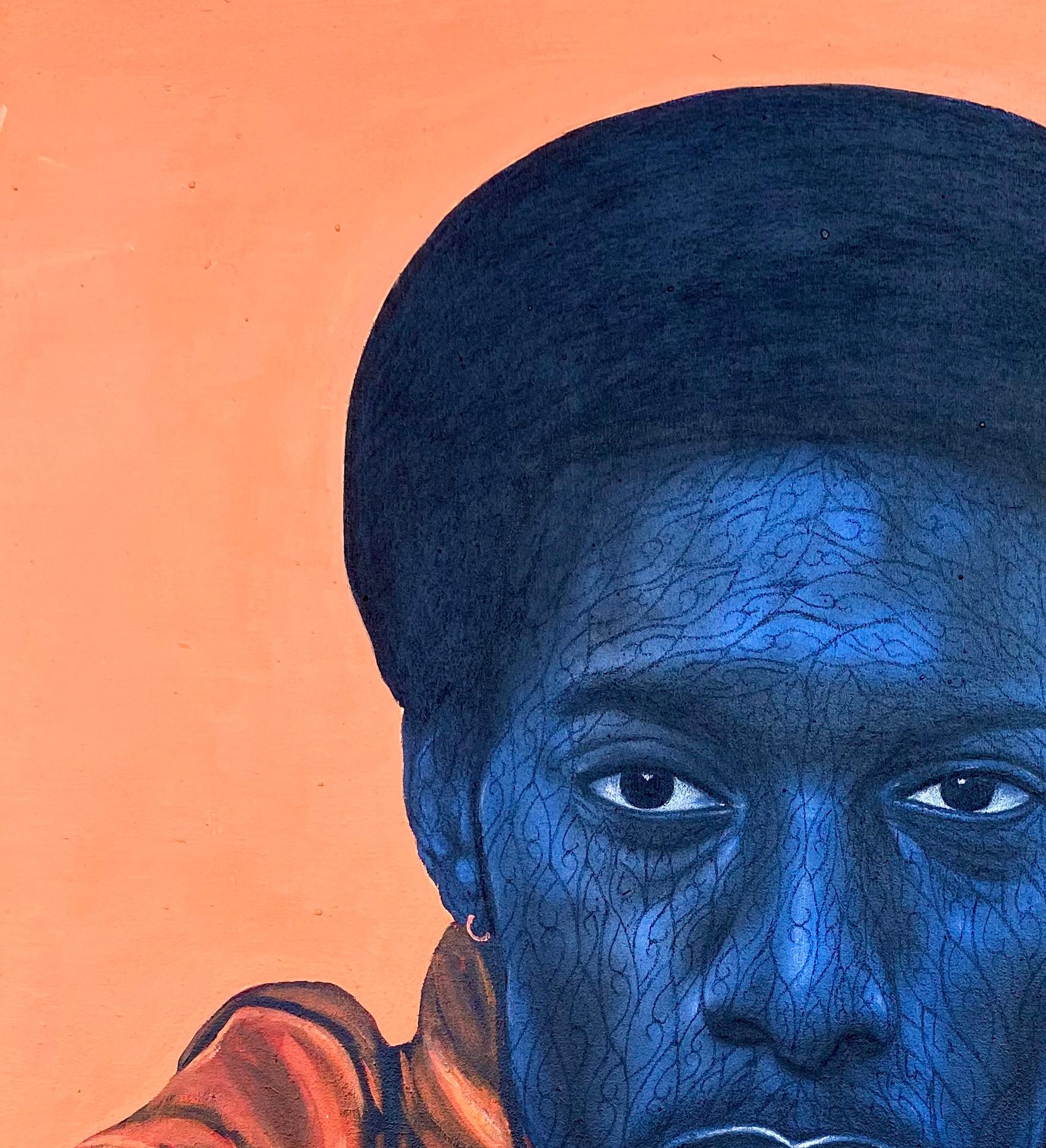 Focus - Painting by Taiwo Odejinmi