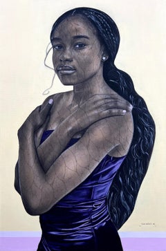 Courage - 21. Jahrhundert, Zeitgenössisch, Figuratives Porträt, Afrika, Frauen