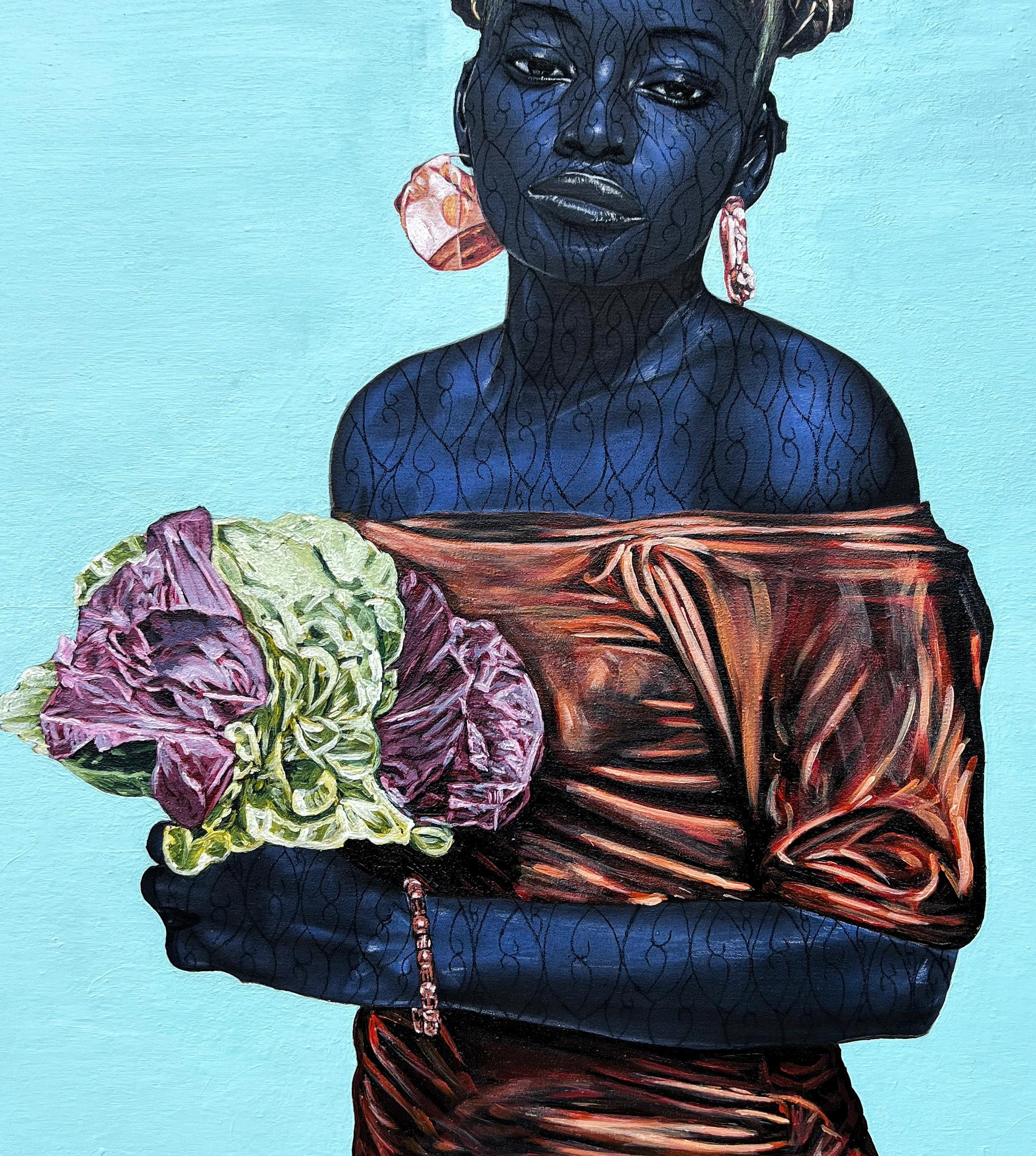 Shipping Procedure
Ships in a well-protected tube from Nigeria
This work is unique, not a print or other type of copy.
Accompanied by a Certificate of Authenticity (Issued by the Gallery)

About Artist
Odejinmi Taiwo James is a figurative artist