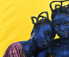 Love Between Friends - 21st Century, Contemporary, Figurative, Portrait, Women