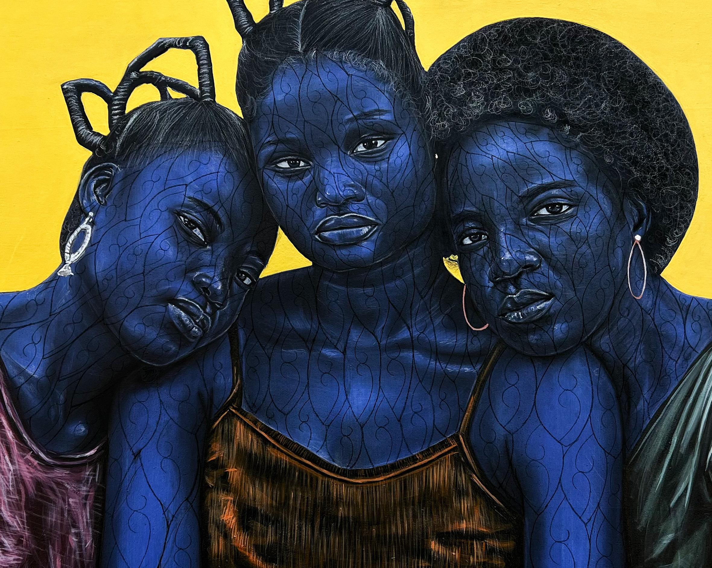 Love Between Friends - 21st Century, Contemporary, Figurative, Portrait, Women For Sale 4
