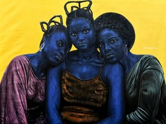 Amor entre amigos - Siglo XXI, Contemporáneo, Figurativo, Retrato, Mujer