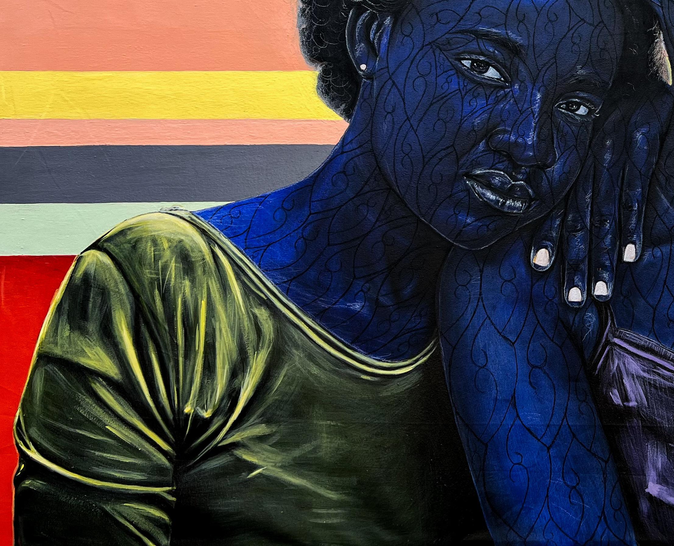 Tú y yo - Siglo XXI, Contemporáneo, Figurativo, Retrato, Amor África Mujeres en venta 2
