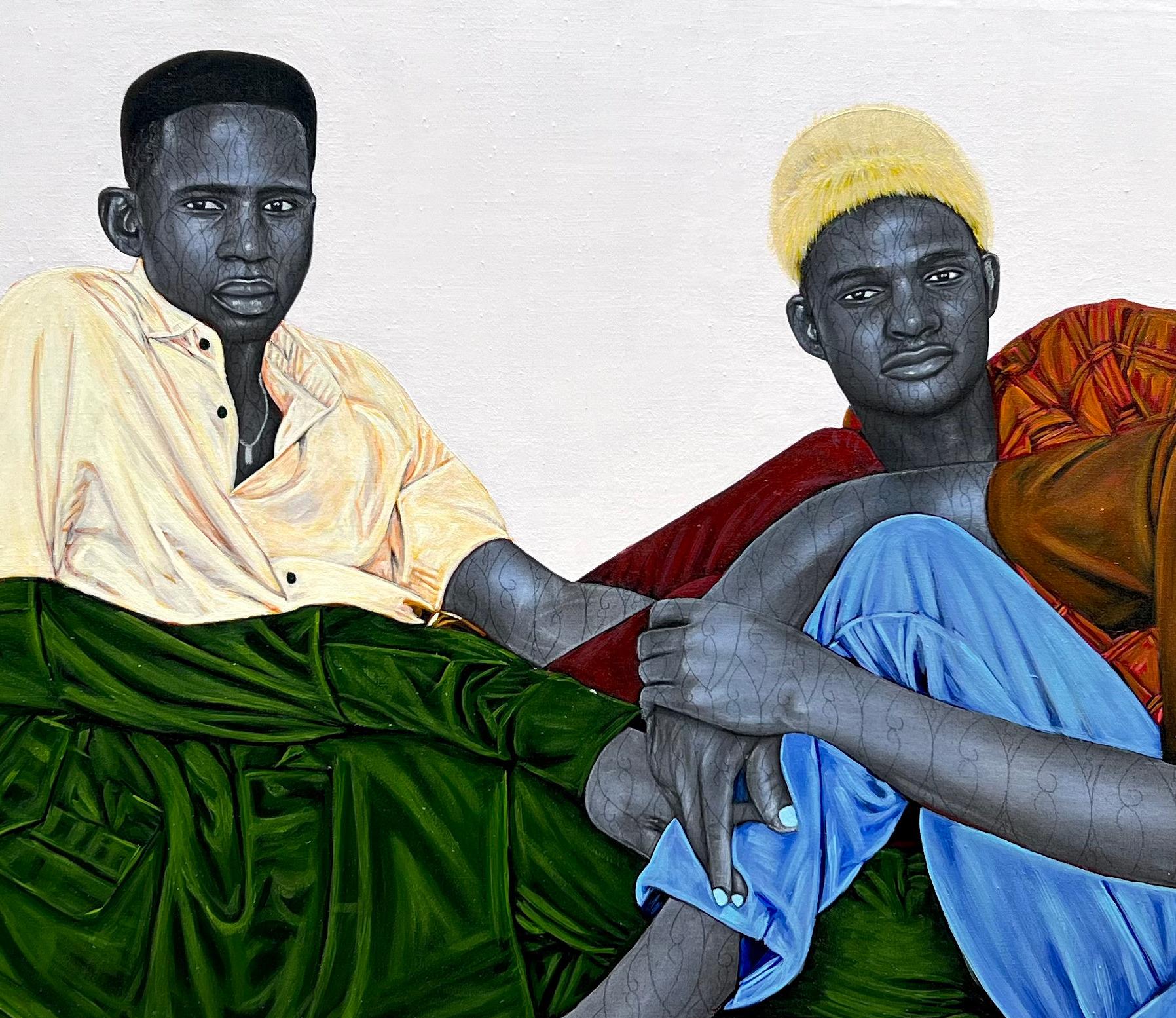 Versandverfahren
Versand in einem gut geschützten Rohr aus Nigeria
Dieses Werk ist ein Unikat, kein Druck oder eine andere Art von Kopie.
Begleitet von einem Echtheitszertifikat (ausgestellt von der Galerie)

Über den Künstler
Odejinmi Taiwo James