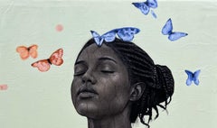 Seelenmeditation (Reise zum inneren Frieden) 1 - Zeitgenössisches Porträt des 21.