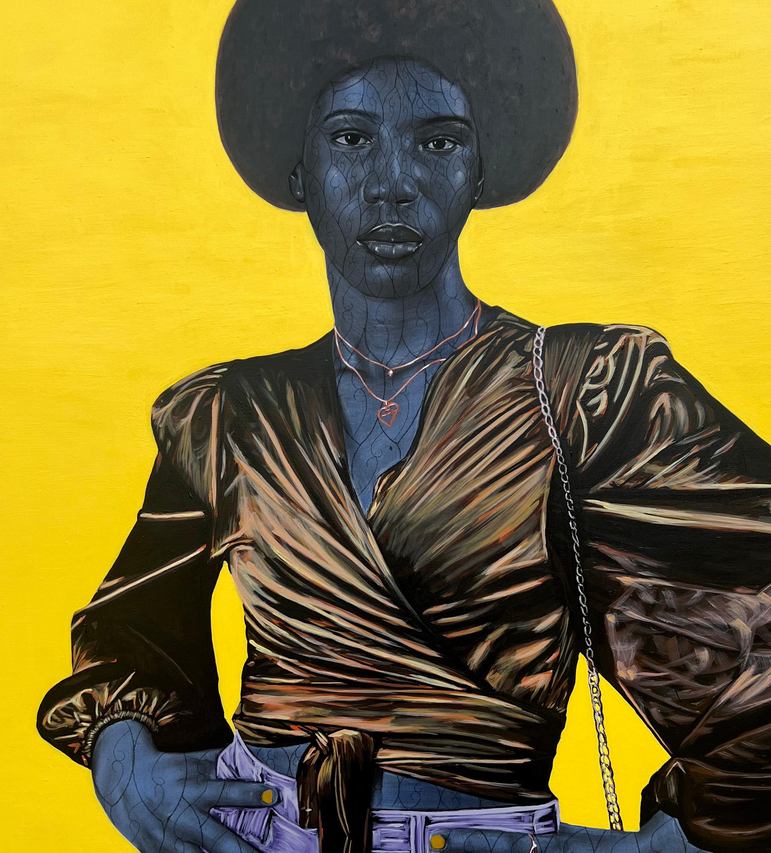 Style et confiance - 21e siècle, Contemporain, Figuratif, Portrait, Femmes en vente 2