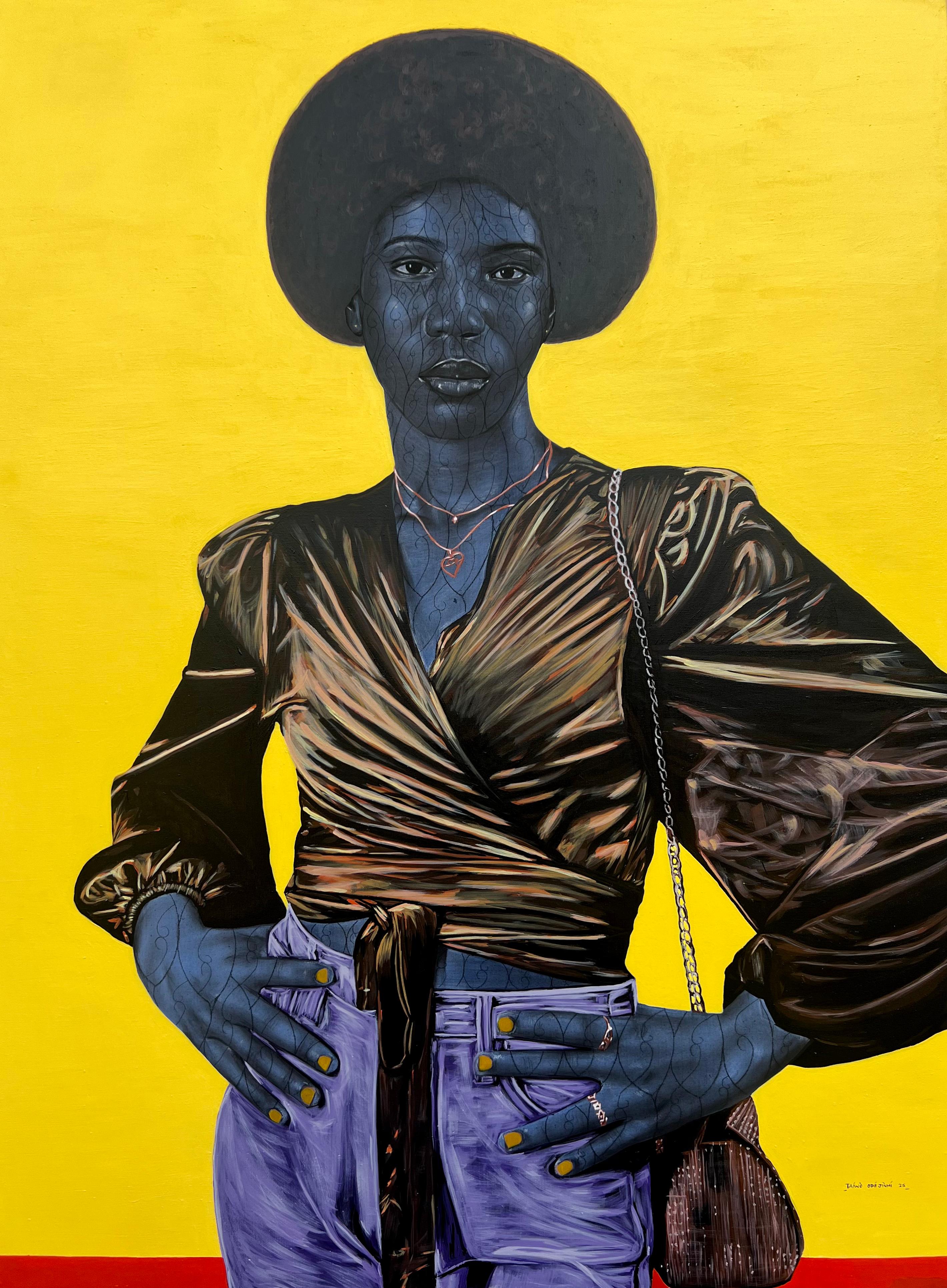 Estilo y confianza - Siglo XXI, Contemporáneo, Figurativo, Retrato, Mujer