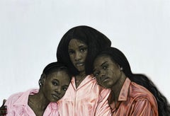 Einheit - Zeitgenössisches figuratives Porträt des 21. Jahrhunderts, Afrika Moderne Frauen, Liebe