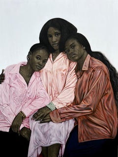 Einheit - Zeitgenössisches figuratives Porträt des 21. Jahrhunderts, Afrika Moderne Frauen, Liebe