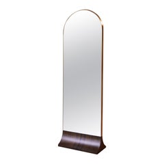 Taiz Floor Mirror - Imbuia Wood