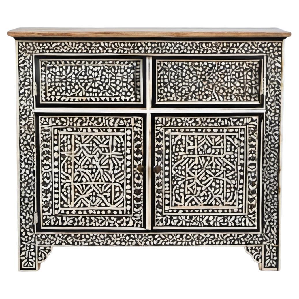 Taj - Ai Designed Bone Inlay Cabinet For Sale