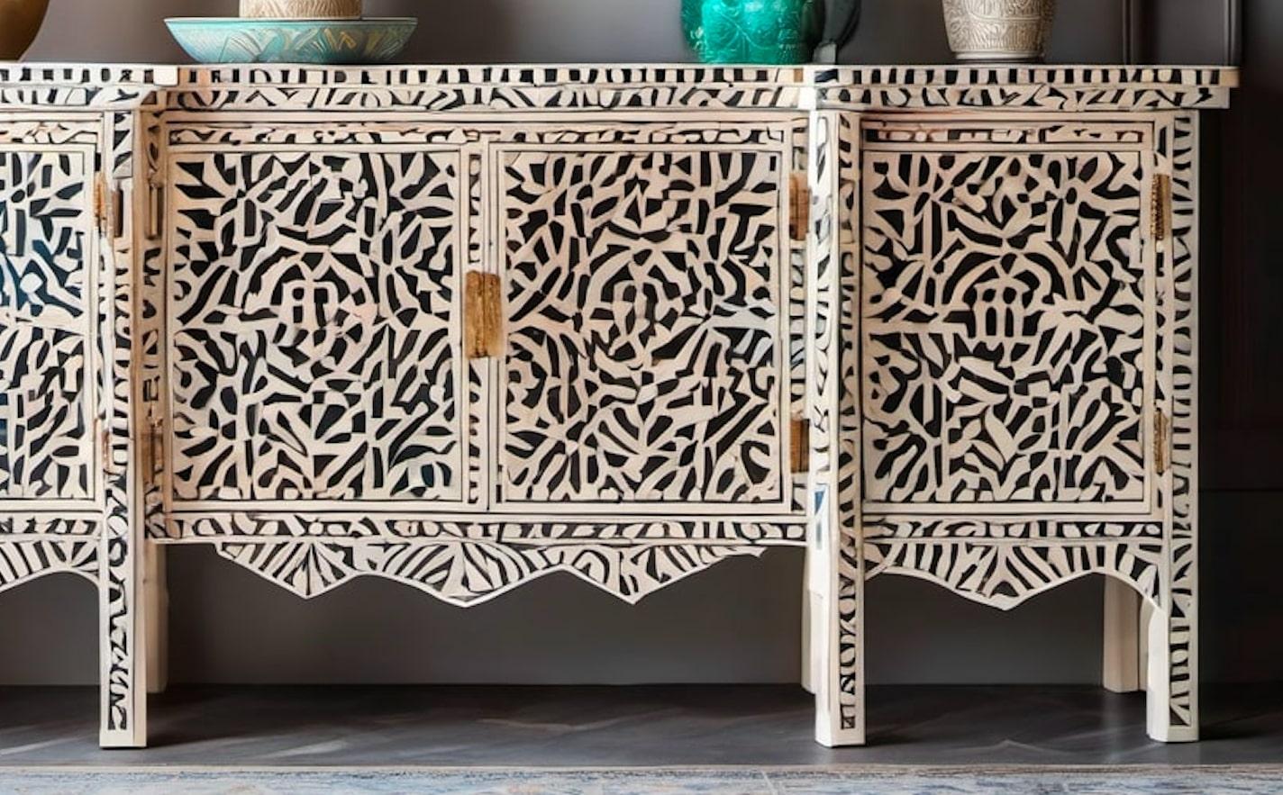 Mid-Century Modern Taj - Inlay Sideboard For Sale