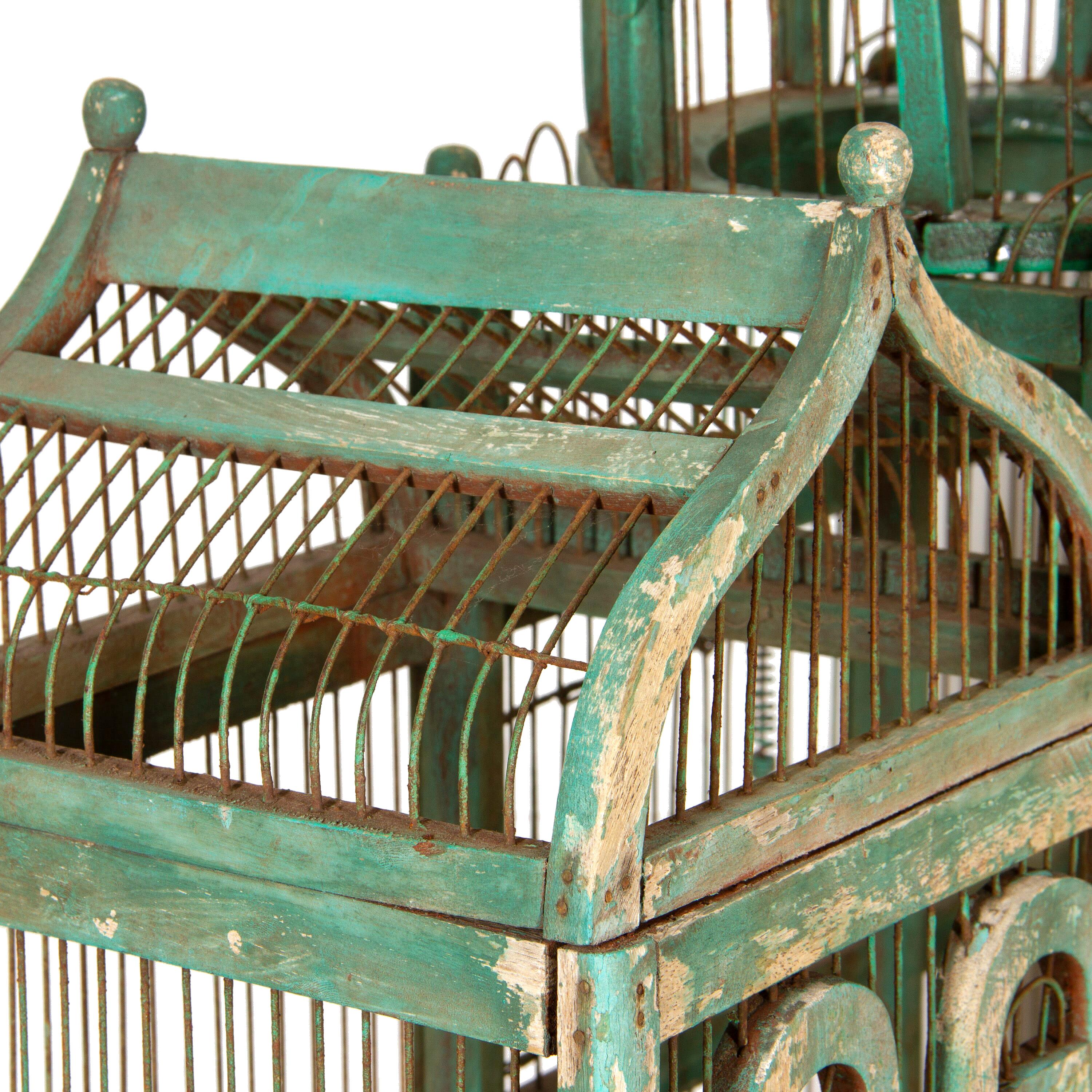 European Taj Mahal Wooden Bird Cage