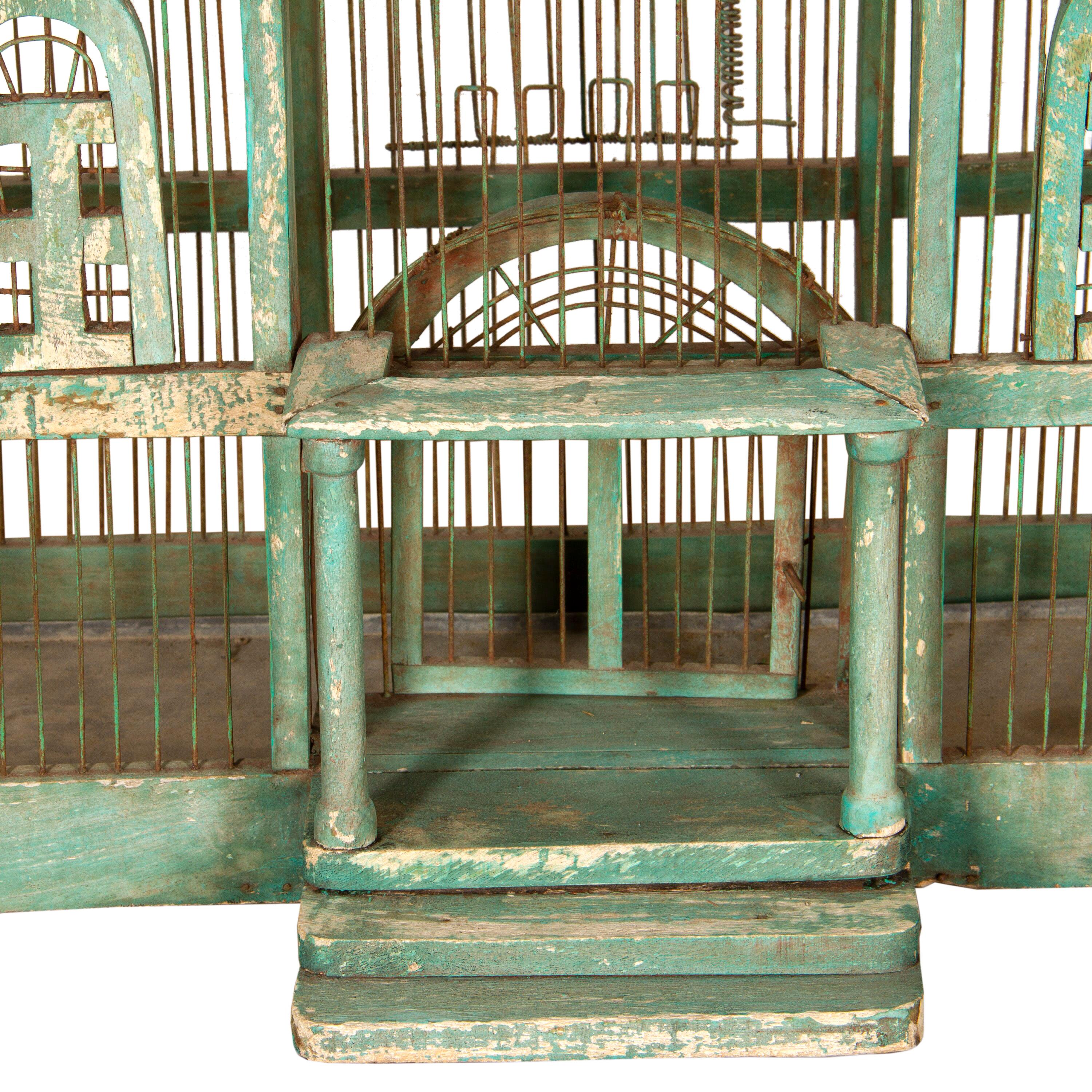 19th Century Taj Mahal Wooden Bird Cage