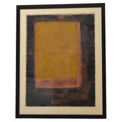 Vintage Tajma Hiroyuki (1911-1984) Wood Block Print "Evidence A" 1963