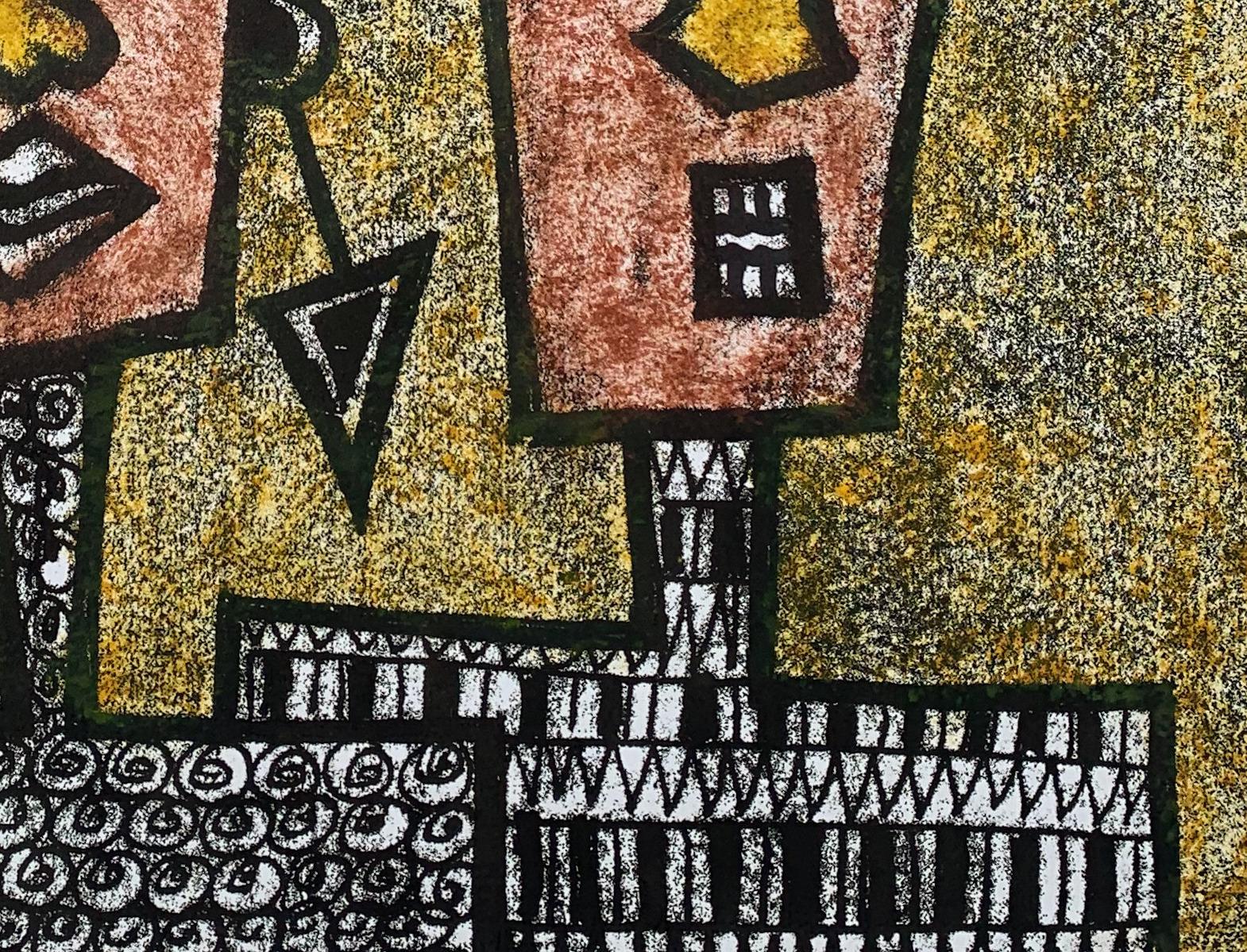 Taju Mayakiri ist der Sohn des bekannten nigerianischen Altmeisters und  Der Nachkriegskünstler Tijani Mayakiri (1937-1992) erfand einen Malstil, bei dem die Skizze auf der Rückseite und das eigentliche Werk auf der Vorderseite zu sehen ist.  diese